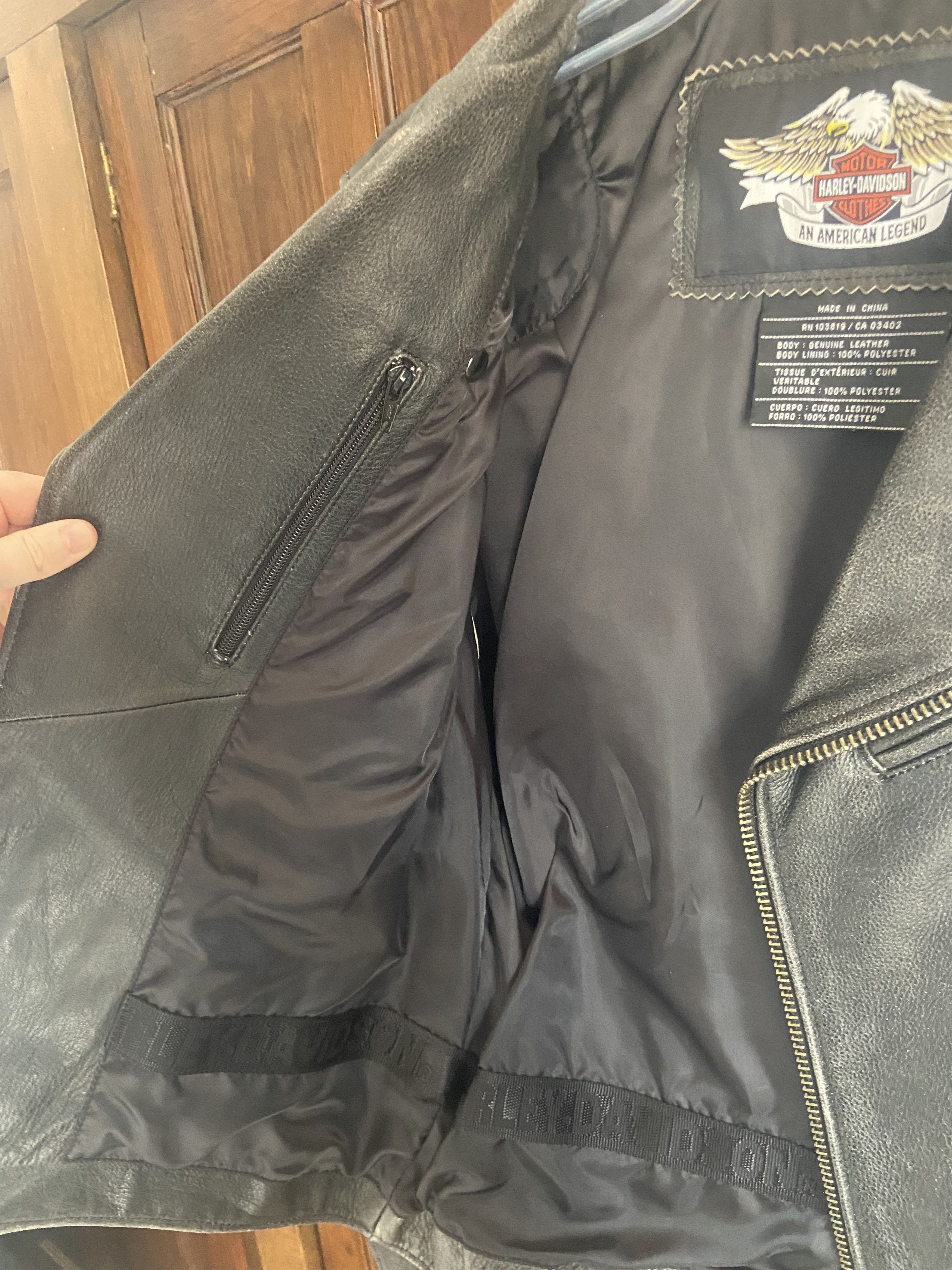 Harley Davidson Harley Davidson Road Hog Leather Motorcycle Jacket Size US S / EU 44-46 / 1 - 5 Thumbnail