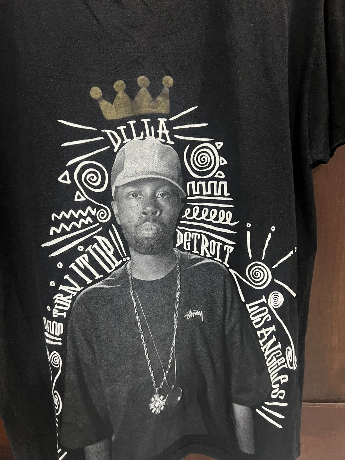 Stussy Vintage Stussy J.Dilla 1974-2006 Big Logo T Shirt Size US L / EU 52-54 / 3 - 2 Thumbnail