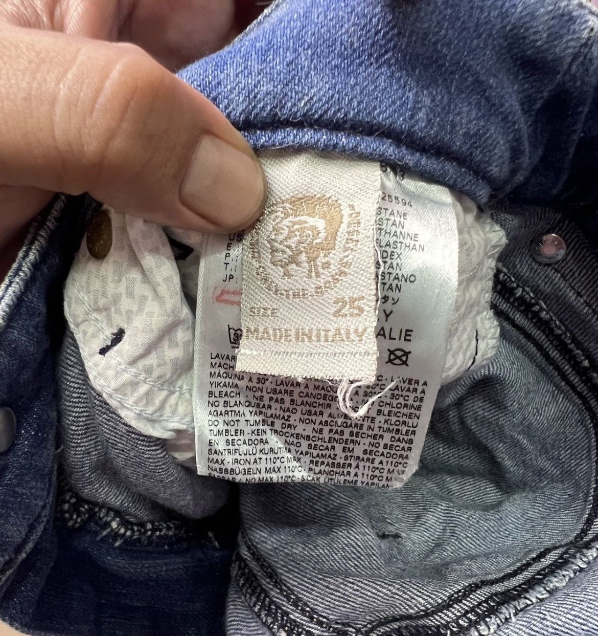 Diesel 🔥Vintage Diesel Distressed Denim Size 27" / US 4 / IT 40 - 17 Thumbnail