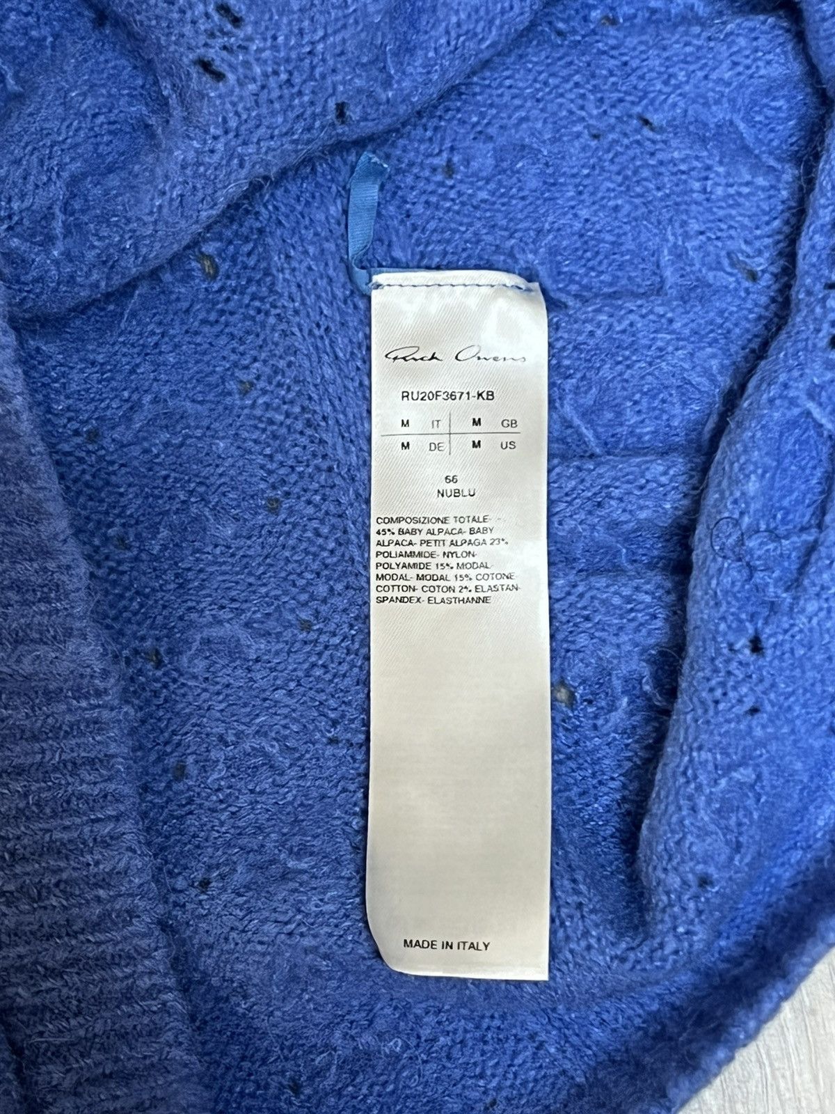 Rick Owens FW/20 Rick Owens Bubble Knit Sweater Size US M / EU 48-50 / 2 - 9 Thumbnail