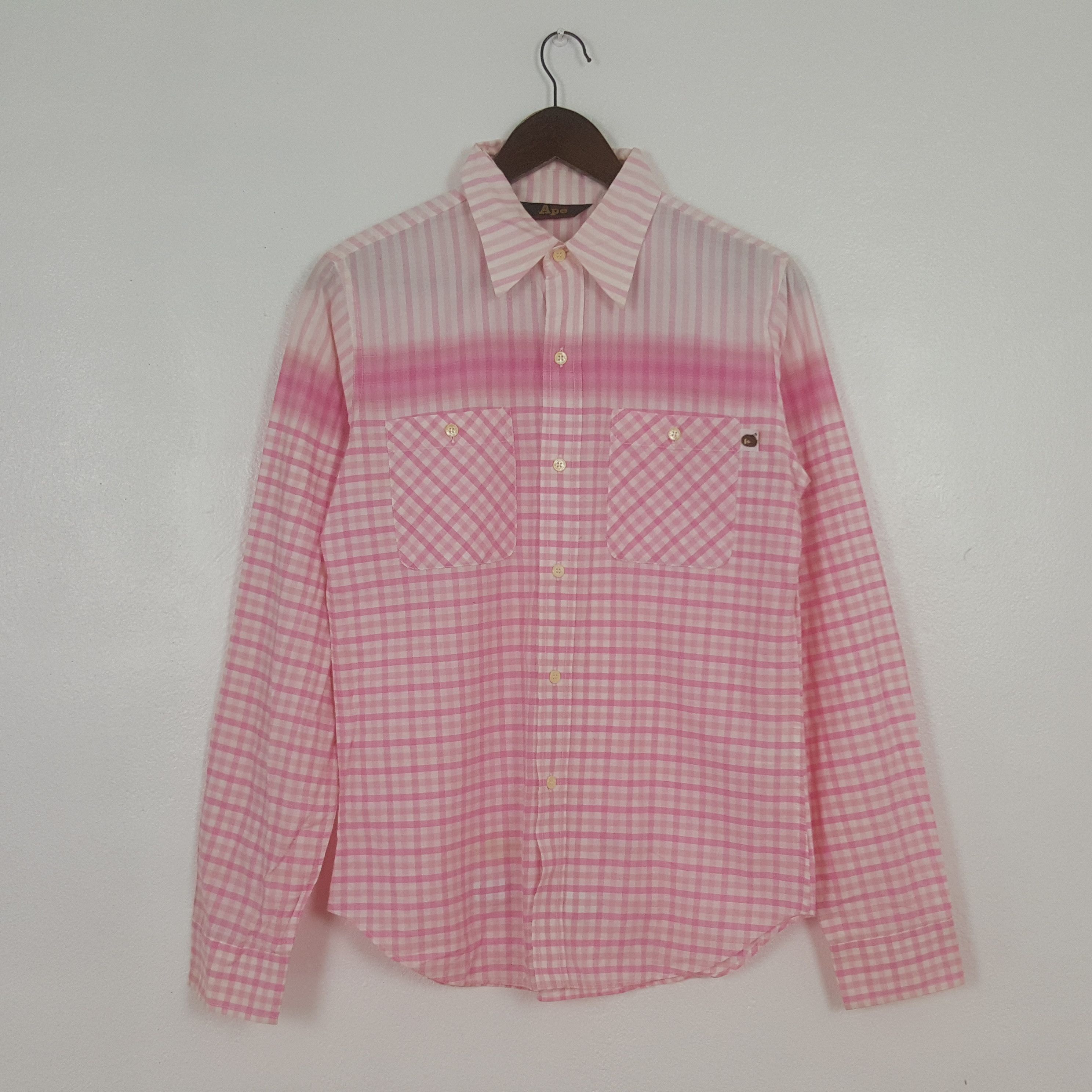 Bape Vintage A Bathing Ape Japan Button Up Shirt Size US XS / EU 42 / 0 - 1 Thumbnail