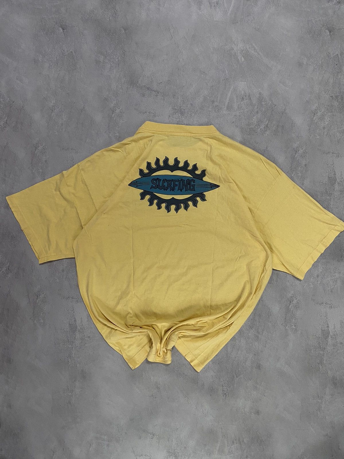 Japanese Brand Vintage 90s T Shirt Surfing Oversized Style XXL Size US XXL / EU 58 / 5 - 1 Thumbnail