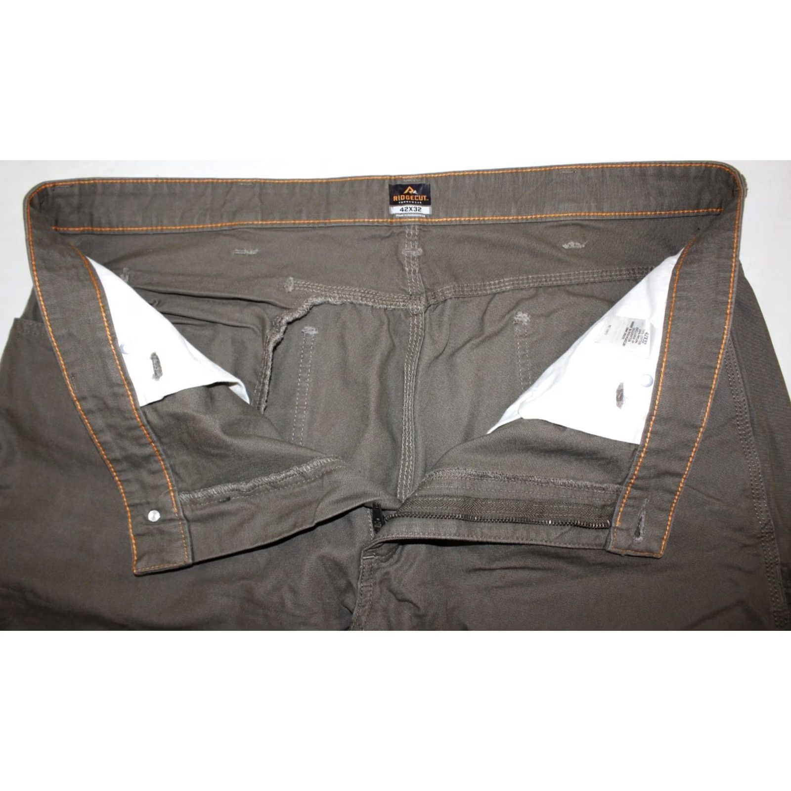 Vintage Ridgecut Toughwear Pants Men's 42x31 Carpenter Canvas Work Brown Size US 42 / EU 58 - 5 Thumbnail