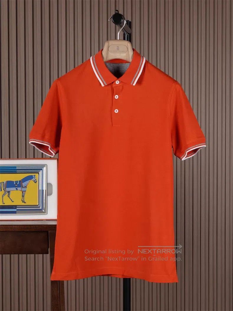 Brunello Cucinelli Brunello Cucinelli Men's short-sleeved polo for spring and Size US XS / EU 42 / 0 - 1 Thumbnail