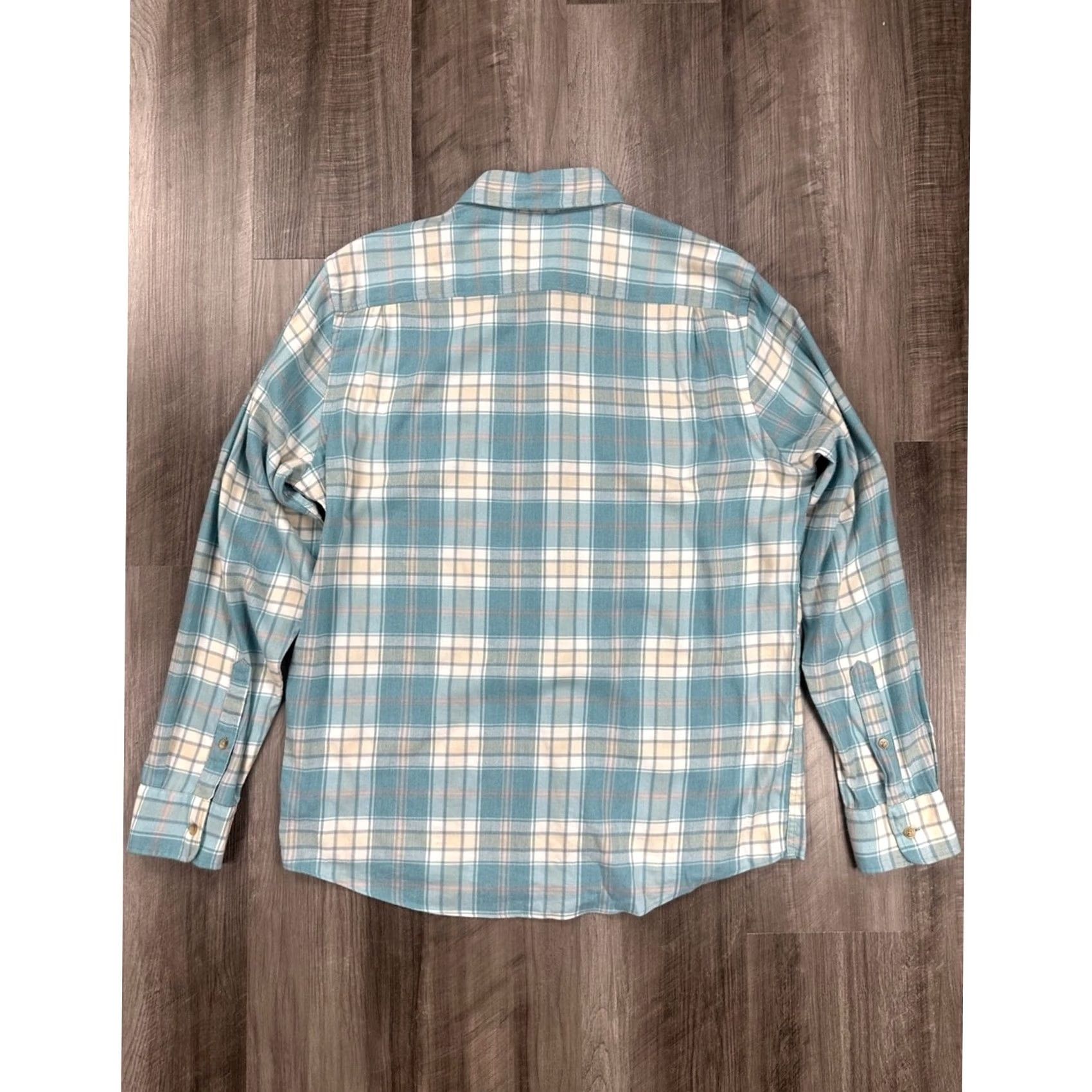 Faherty Faherty Button-Up Plaid Flannel Long Sleeve Lightweight Green Large Mens Size US L / EU 52-54 / 3 - 4 Thumbnail