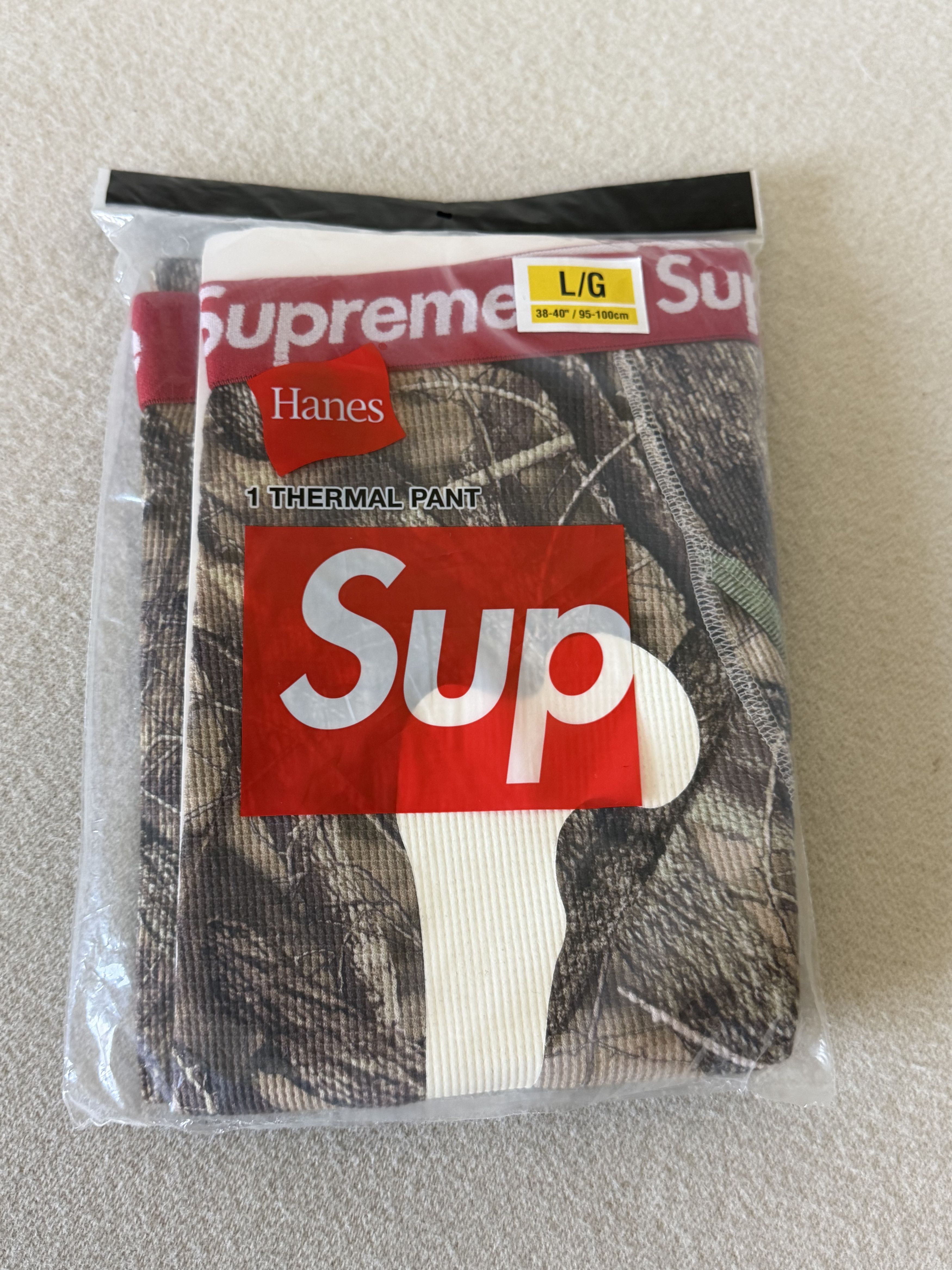 Hanes × Supreme Supreme Hanes Bones Thermal Pants in Woodland Camo Size US 34 / EU 50 - 1 Thumbnail