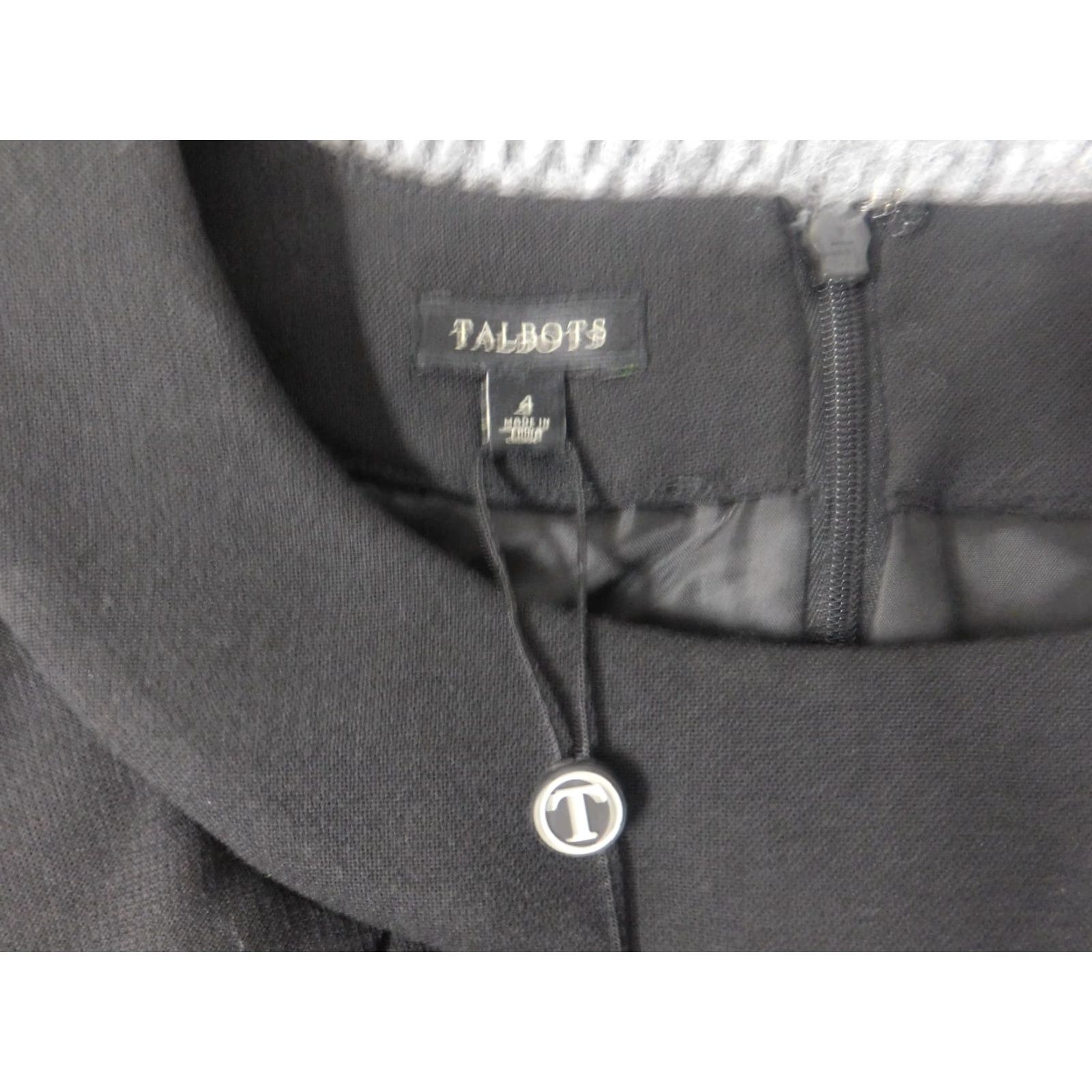 Talbots Talbots Womens Dress 4 black zip A-line Pullover Size S / US 4 / IT 40 - 6 Thumbnail