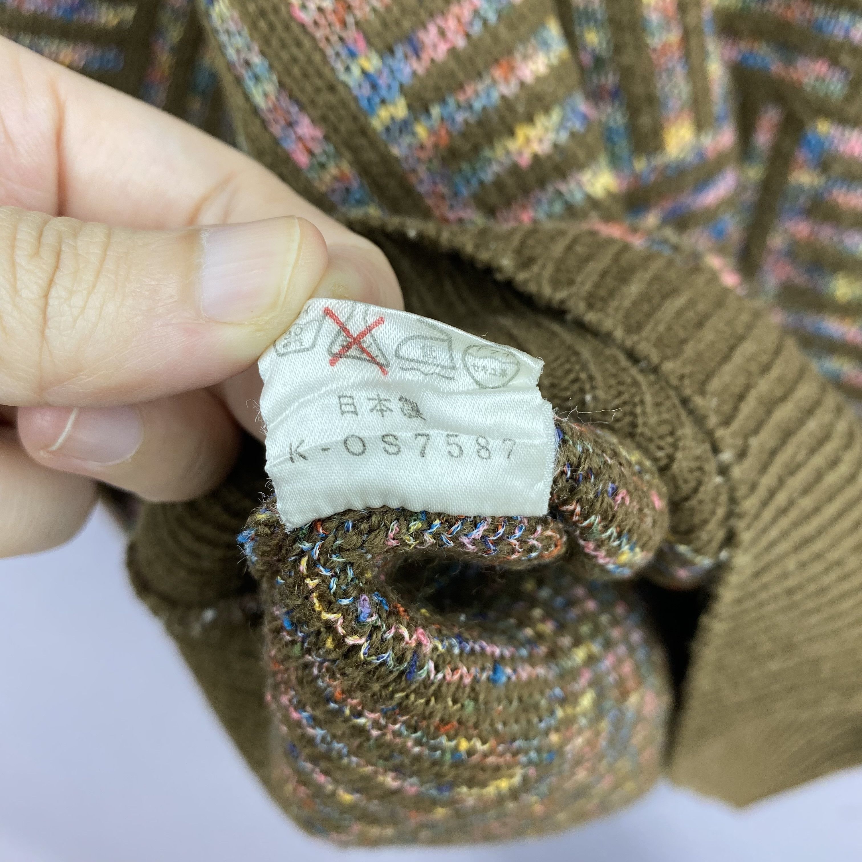 Vintage Vintage 90s Chaconne Knitted Jumper Checkered Sweatshirt Size US S / EU 44-46 / 1 - 8 Thumbnail