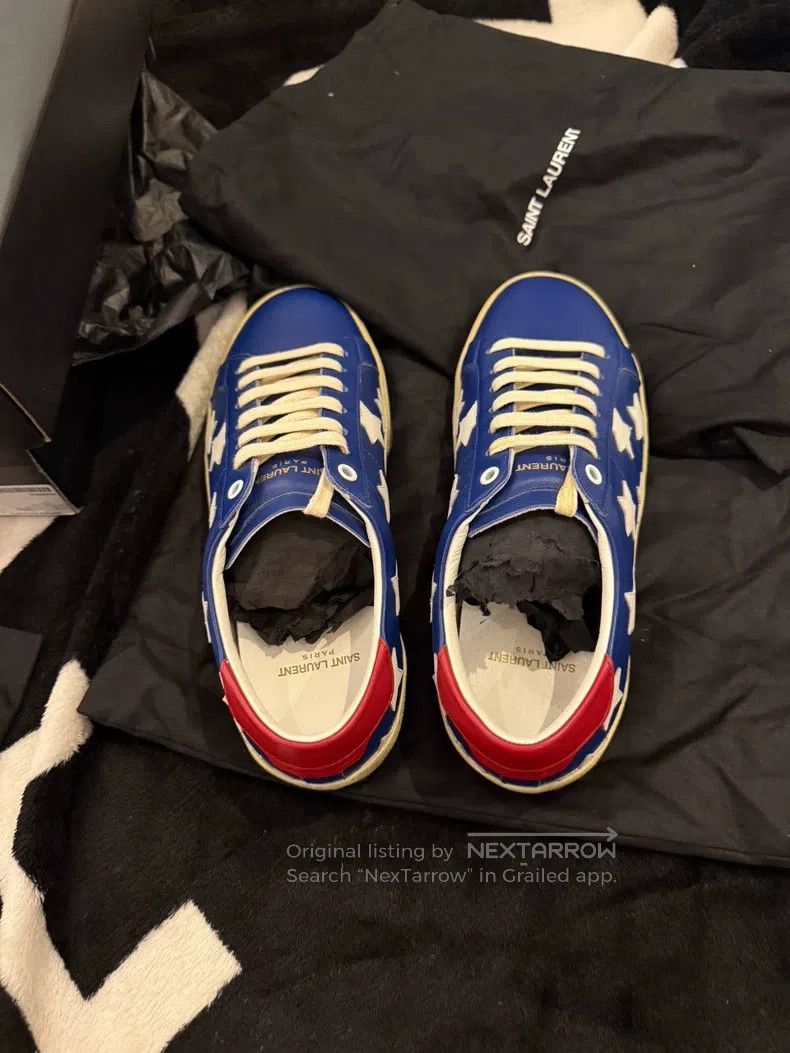 Saint Laurent Paris Saint Laurent Paris Blue Star Shoes i Size US 8 / EU 41 - 8 Thumbnail