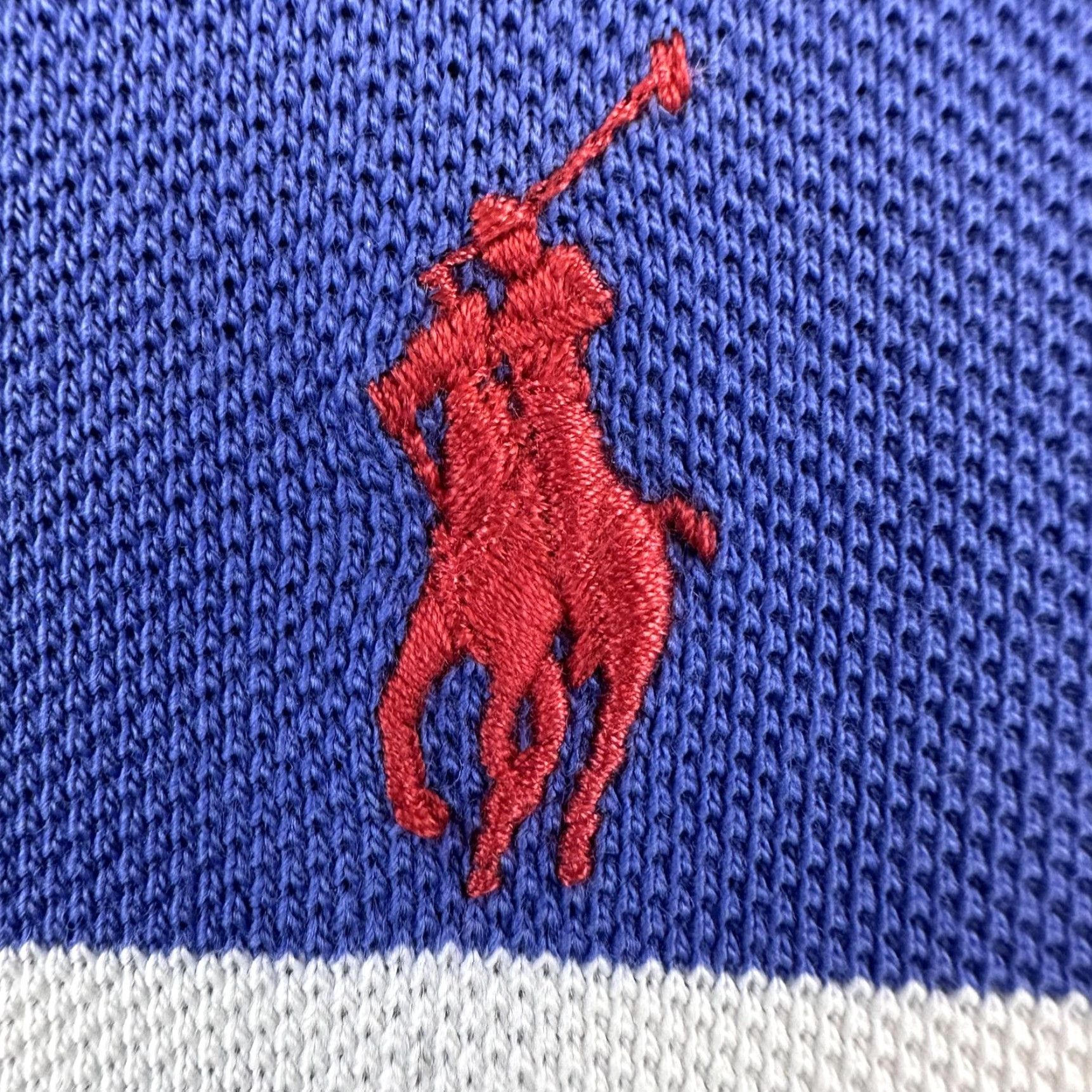 Polo Ralph Lauren VINTAGE Polo Ralph Lauren Polo Shirt Mens Large Blue White Striped Classic Fit Cotton Size US L / EU 52-54 / 3 - 6 Thumbnail