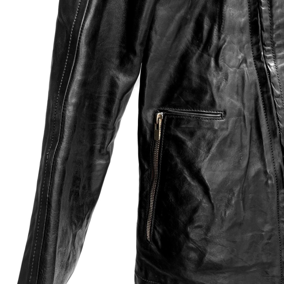 Carol Christian Poell Carol Christian Poell Fencing Leather Jacket Size US S / EU 44-46 / 1 - 6 Thumbnail