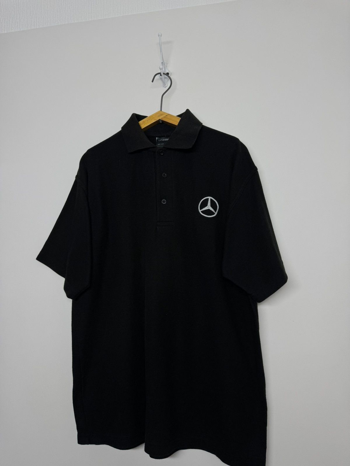 Mercedes-Benz Vintage Y2k Mercedes Bens Polo T-Shirt 00’s Size US L / EU 52-54 / 3 - 3 Thumbnail