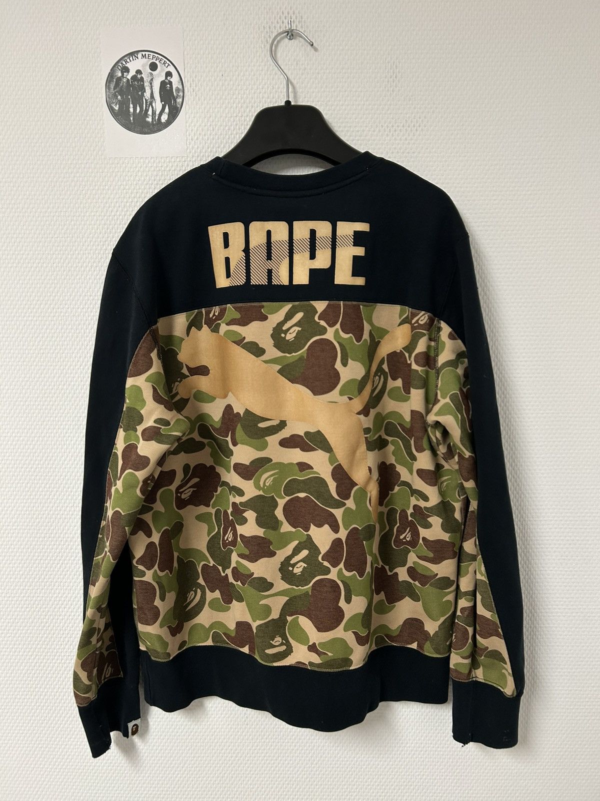 Bape FW2015 Unreleased 1/1 Sample Gold Camo Crewneck Size US M / EU 48-50 / 2 - 3 Thumbnail