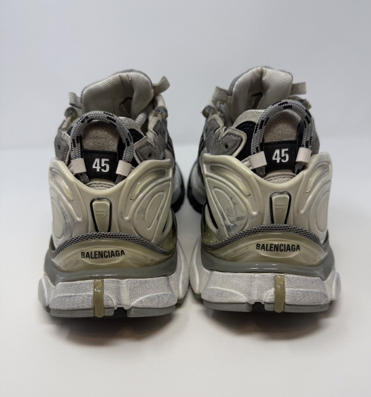 Balenciaga Balenciaga Runner Sneaker Grey/White/Black Size US 12 / EU 45 - 5 Thumbnail