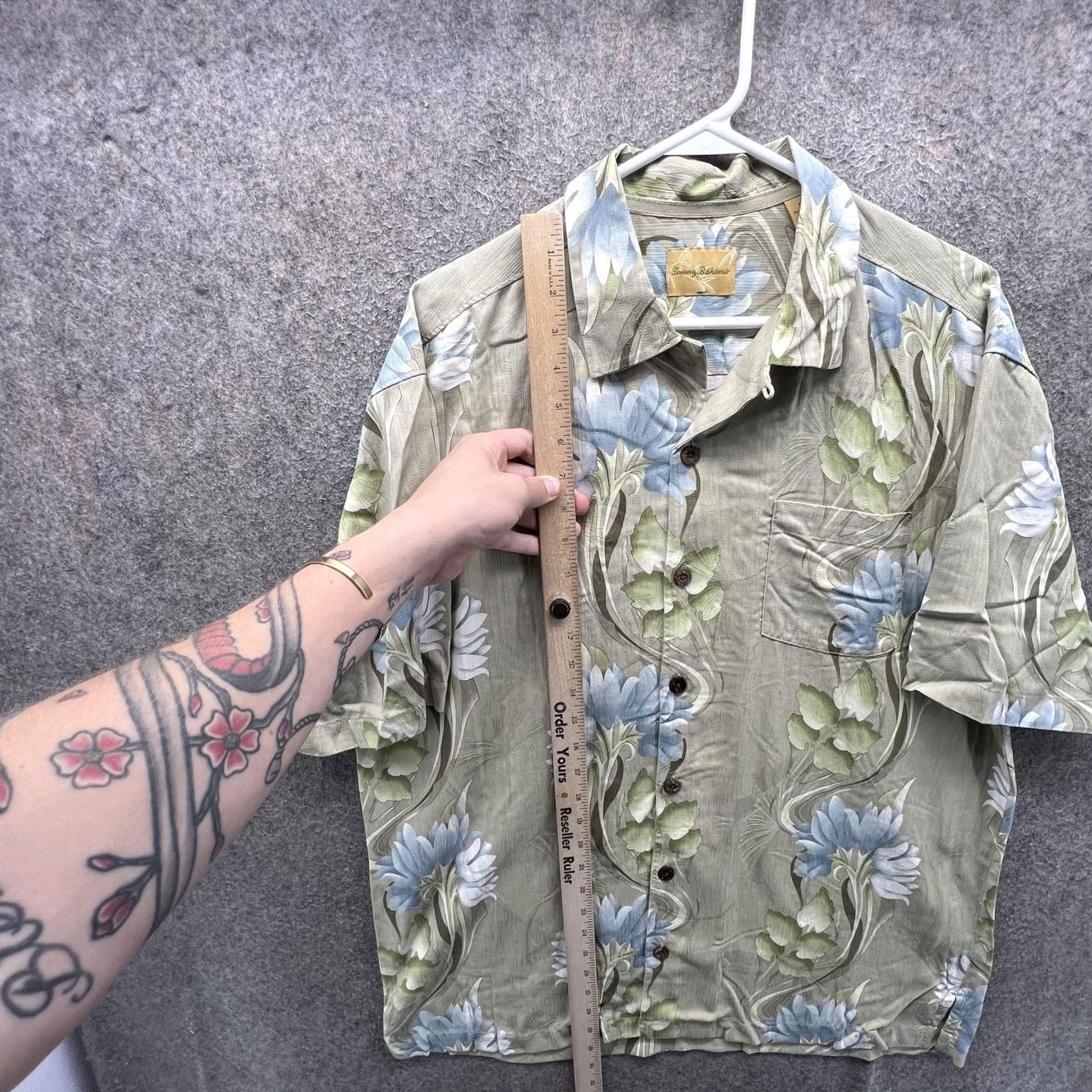 Tommy Bahama Tommy Bahama Shirt Mens Medium Floral Silk Hawaiian Short Sleeve Button Front Size US M / EU 48-50 / 2 - 4 Thumbnail
