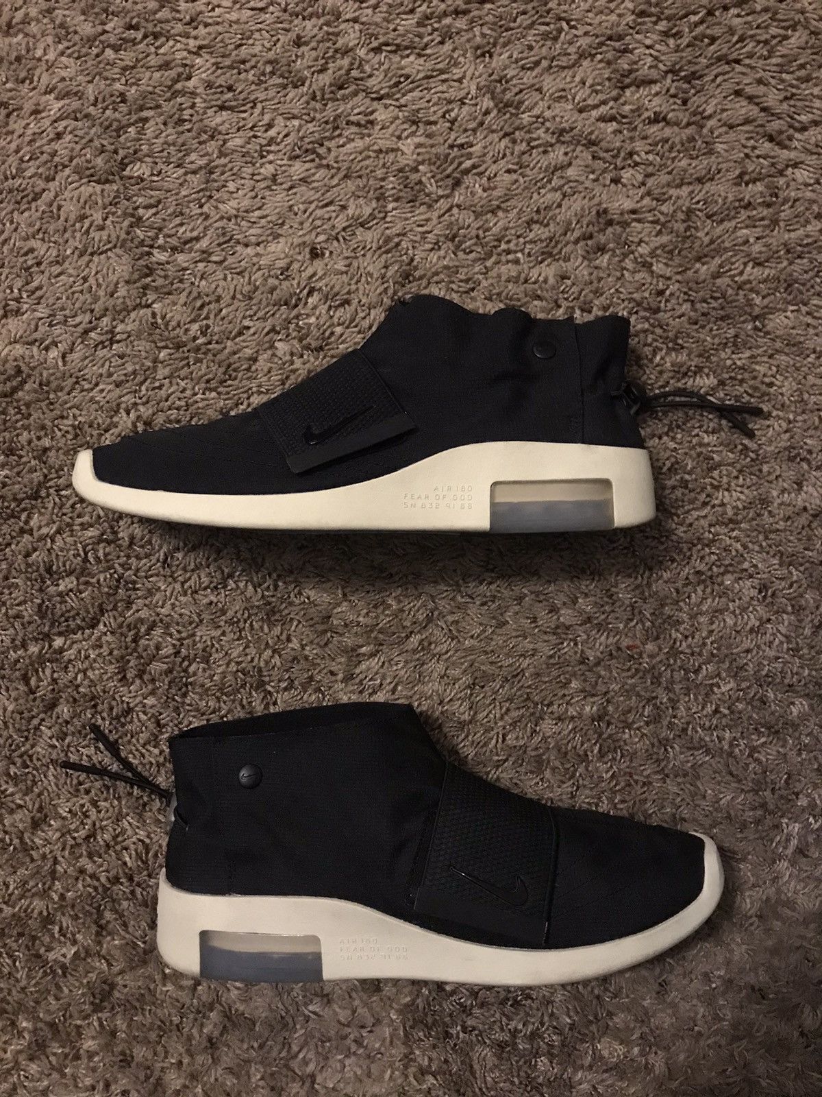 Nike Air Fear Of God Moc Black Size 9