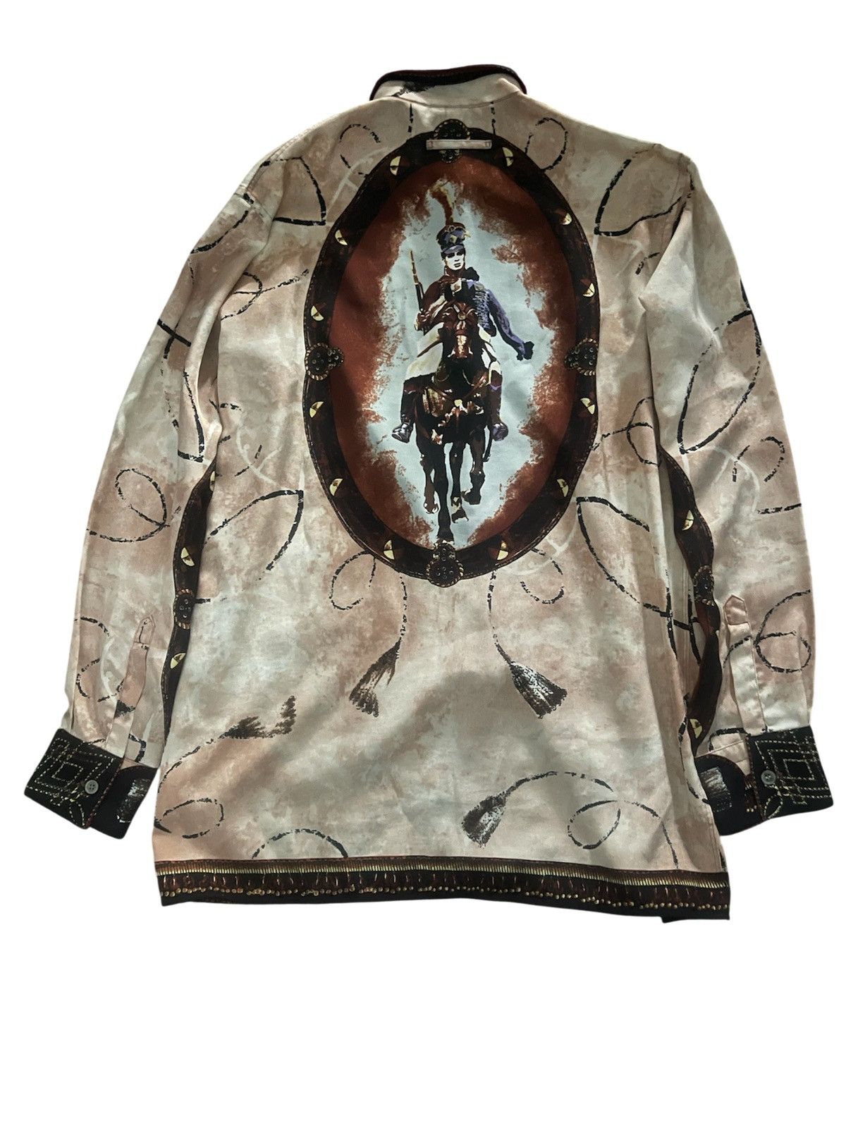 Jean Paul Gaultier Jean Paul Gaultier Western Horse Graphic silk button up Size US L / EU 52-54 / 3 - 1 Thumbnail