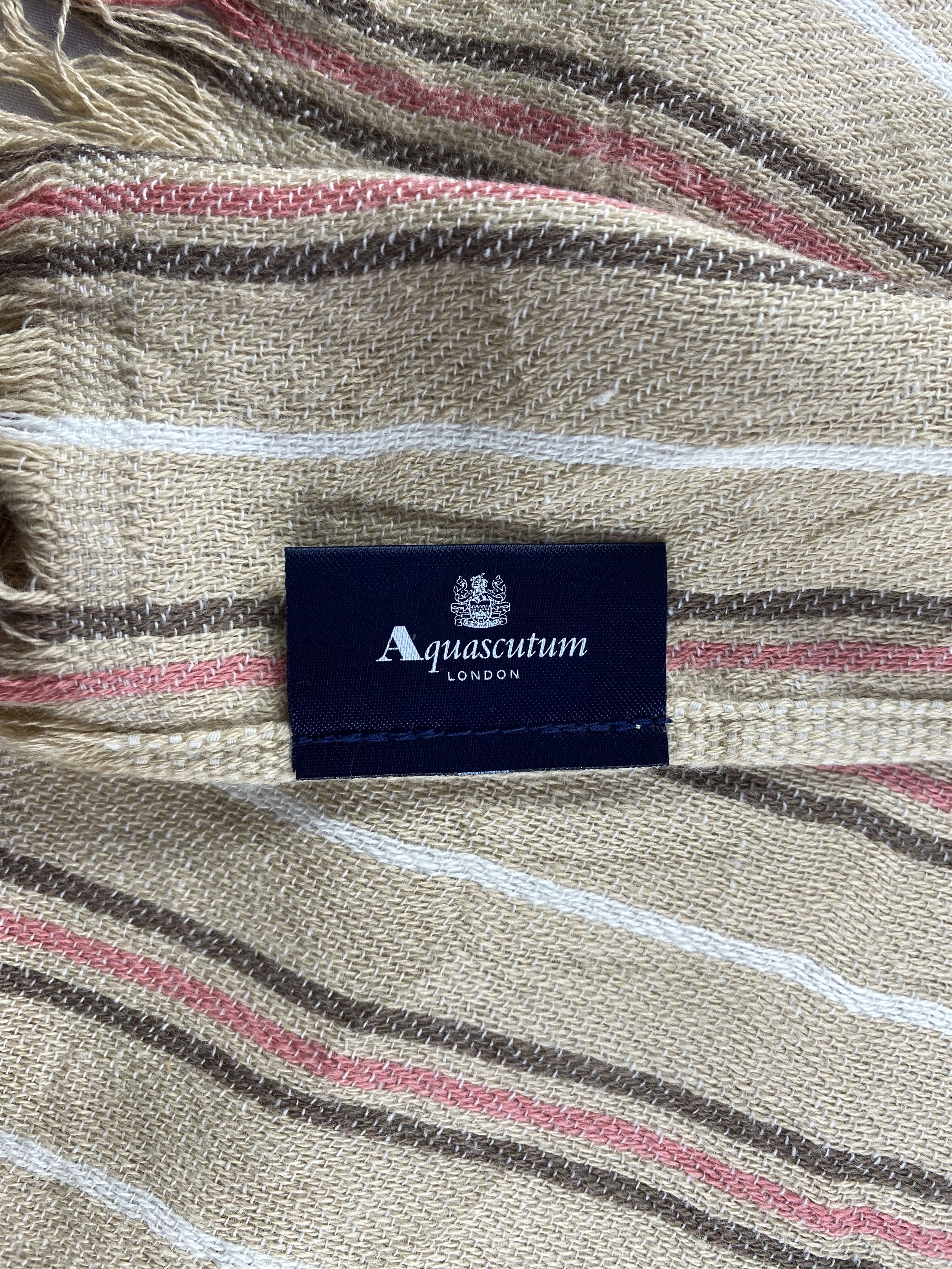Aquascutum × Vintage Aquascutum Scarf / Muffler / Neckwear Size ONE SIZE - 5 Thumbnail