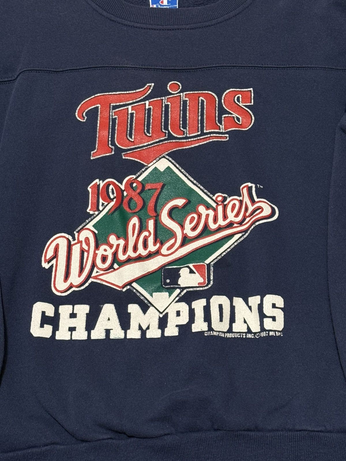 MLB × Vintage Vintage Minnesota Twins Crewneck Size US XL / EU 56 / 4 - 2 Thumbnail