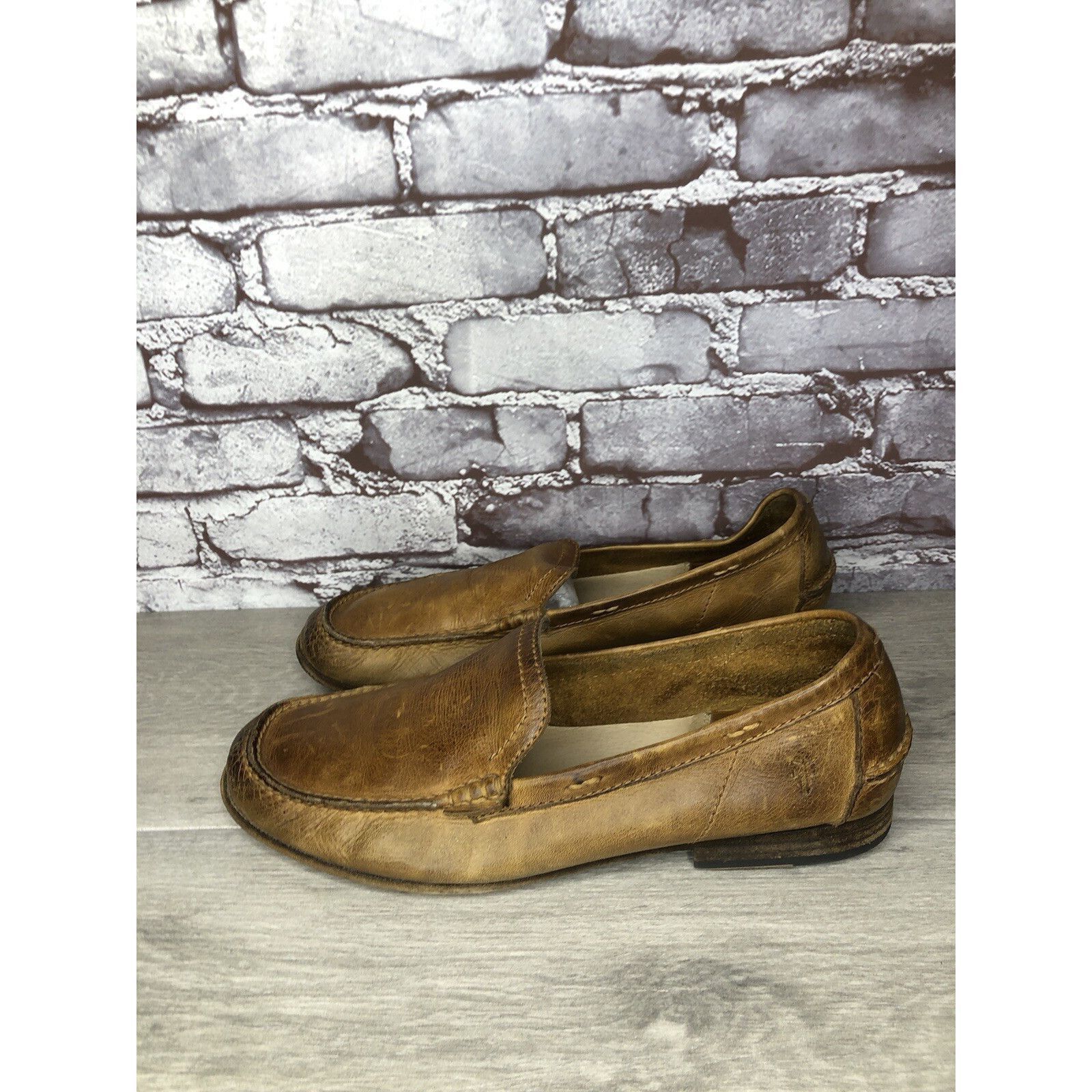 Frye FRYE Loafer Brown Leather Slip On Comfort Moccasin Driver Me Size US 11 / EU 44 - 17 Thumbnail