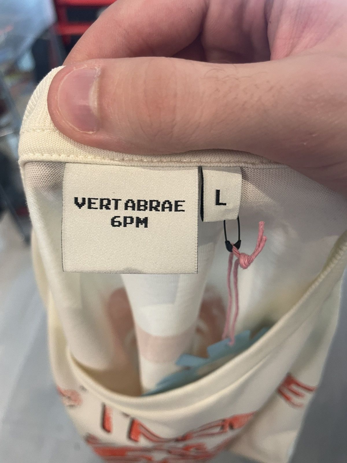 Vertabrae Vertabrae x 6PM Psychedelic Longsleeve T-Shirt Cream L Size US L / EU 52-54 / 3 - 3 Thumbnail