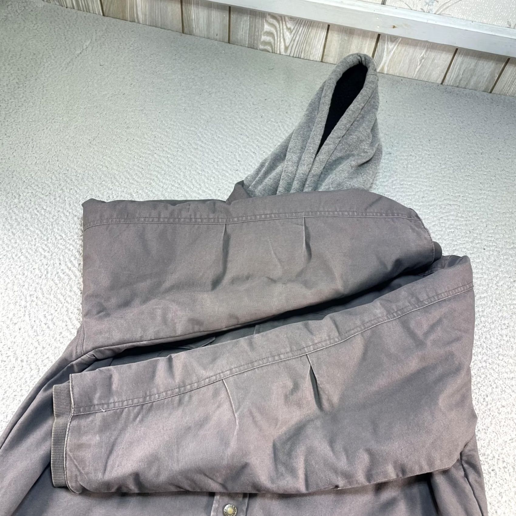 Dickies Dickies Jacket Mens XL Gray Canvas Hooded Snap Quilted Insulated Workwear Coat Size US XL / EU 56 / 4 - 5 Thumbnail