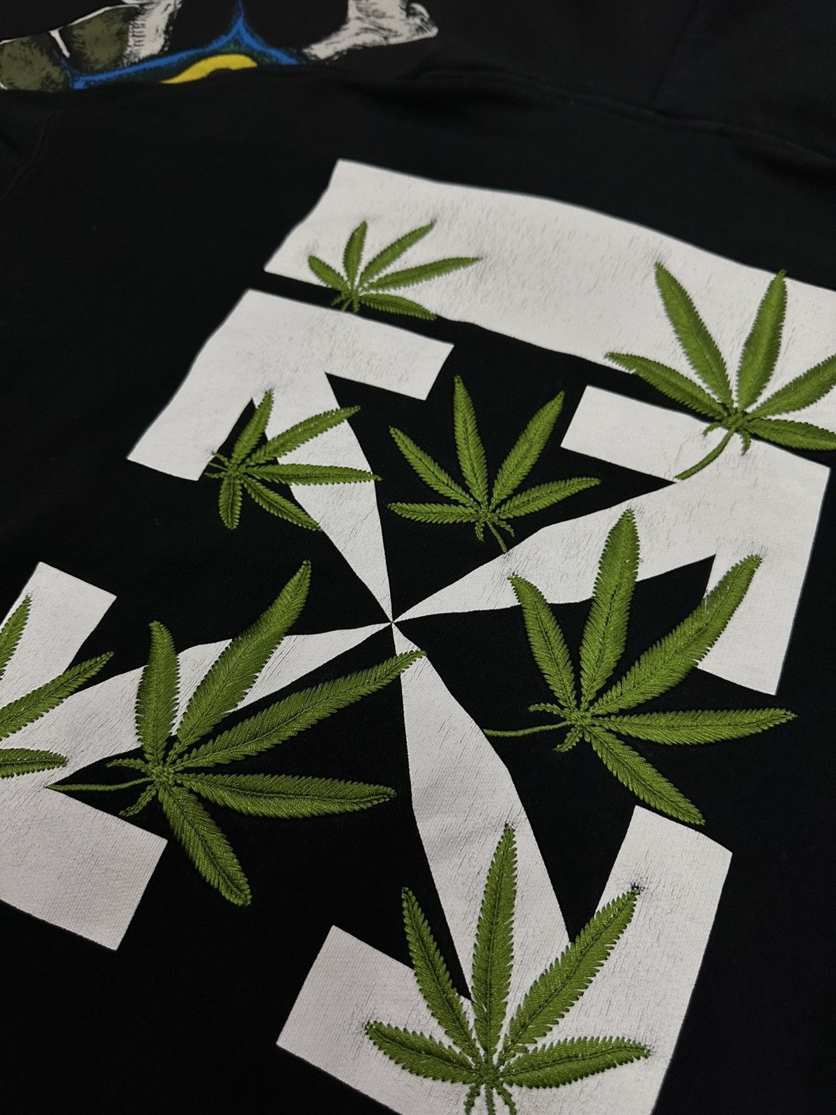 Off-White Off-White Marijuana Hoodie baggy Black @2013 Virgil Abloh Size US XL / EU 56 / 4 - 9 Thumbnail