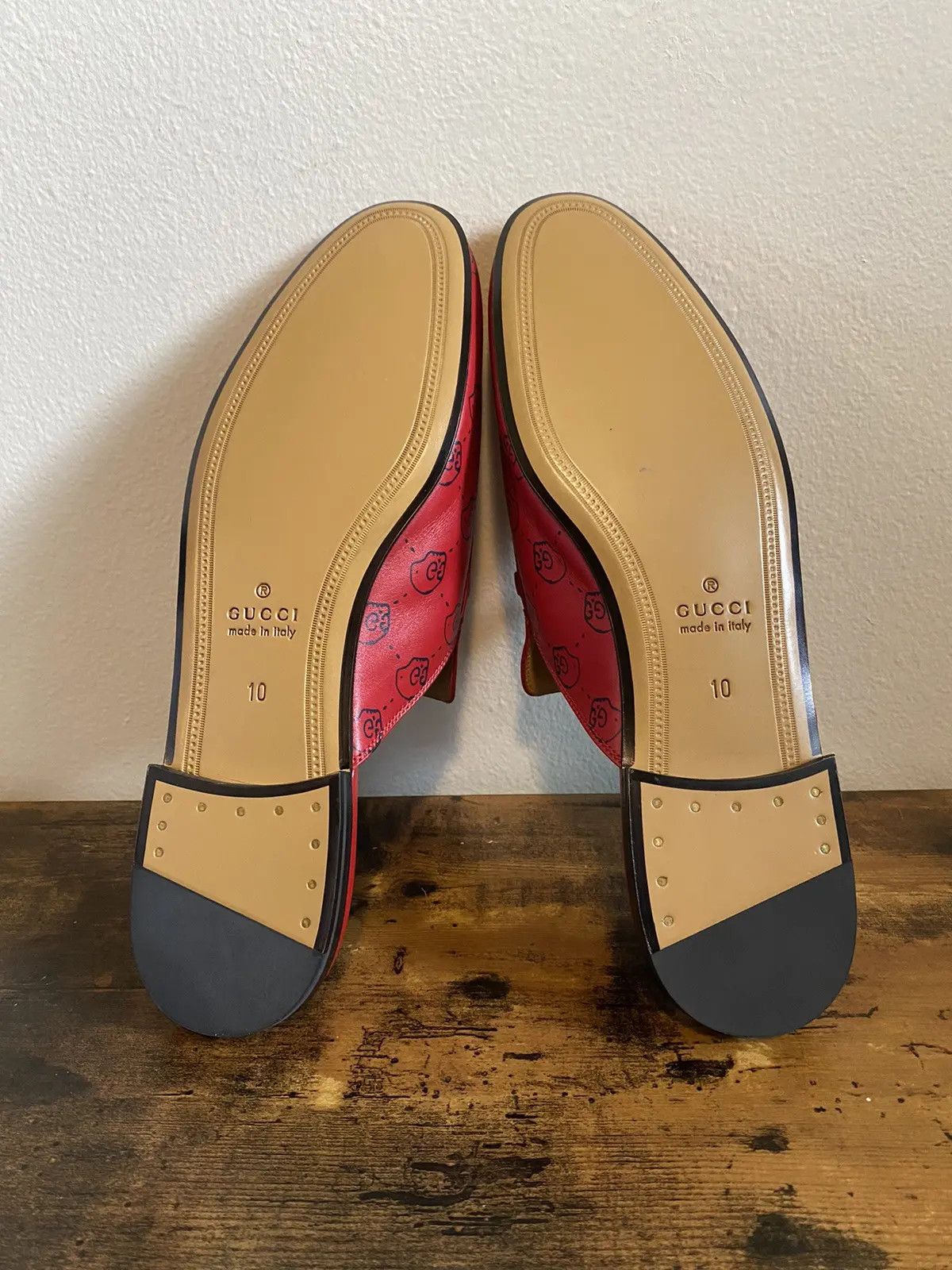 Gucci Gucci Ghost Hamlet Skull Horsebit Princetown Mules Size US 10 / EU 43 - 9 Thumbnail