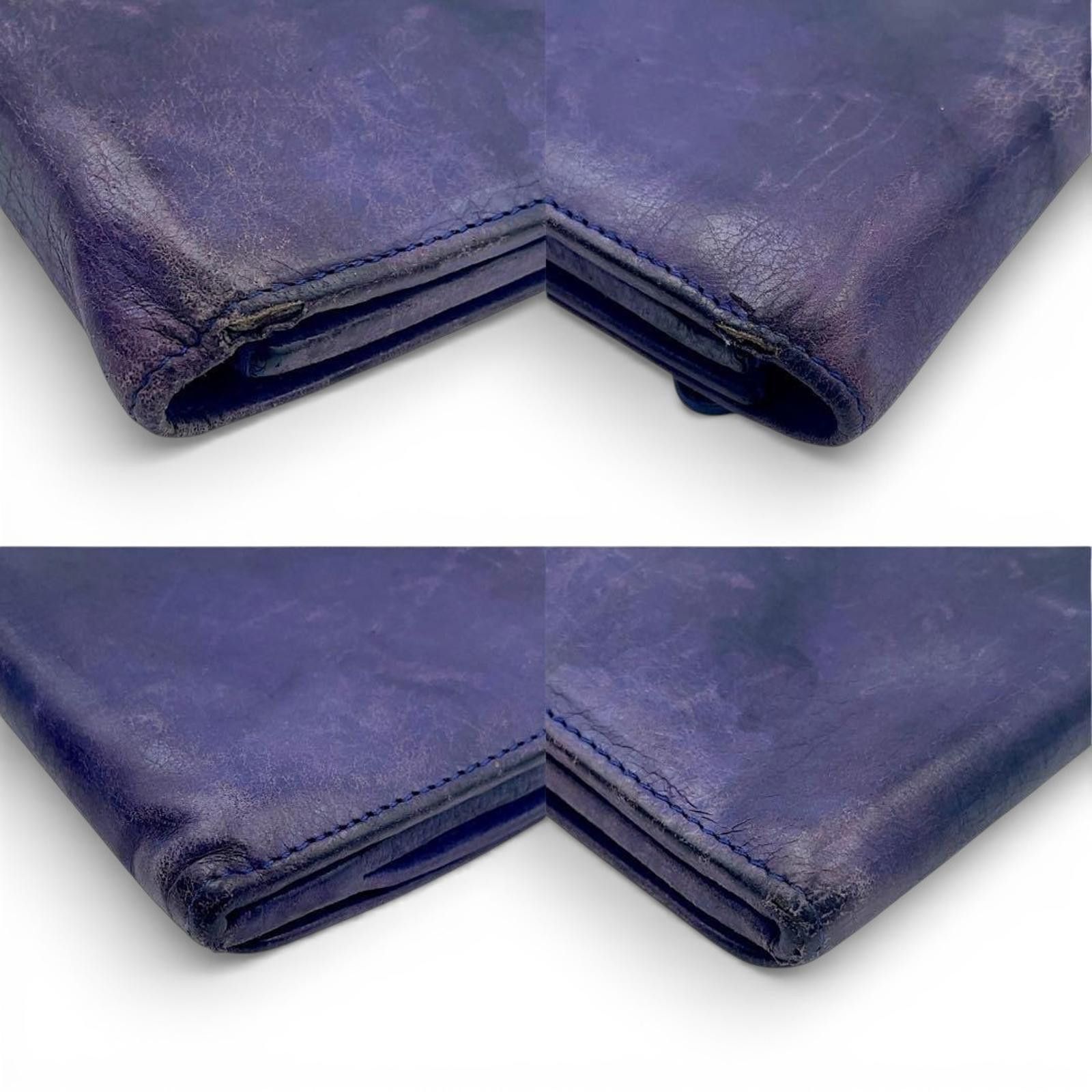 Balenciaga Balenciaga - Purple Leather Zip Wallet Size ONE SIZE - 7 Thumbnail
