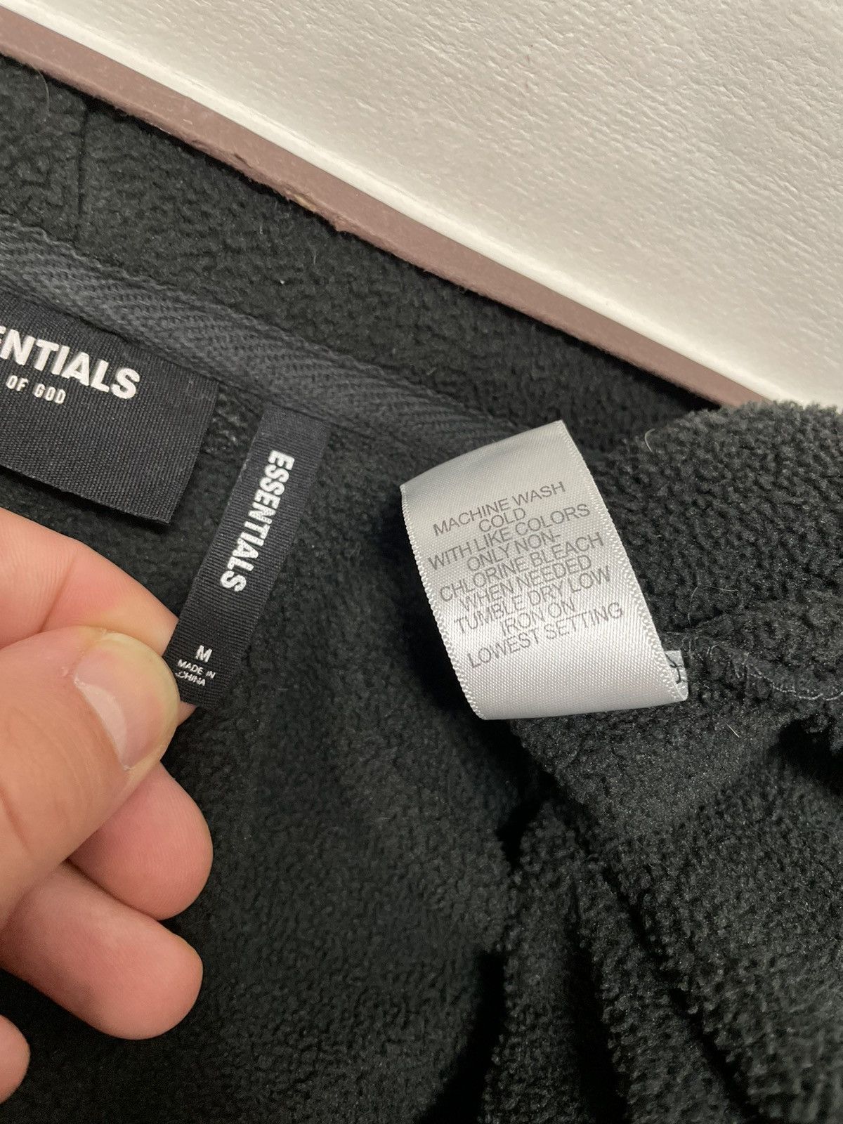 Fear of God 🔥Fear of God Essentials Polar Fleece Jacket Black SZ Medium Size US M / EU 48-50 / 2 - 9 Thumbnail