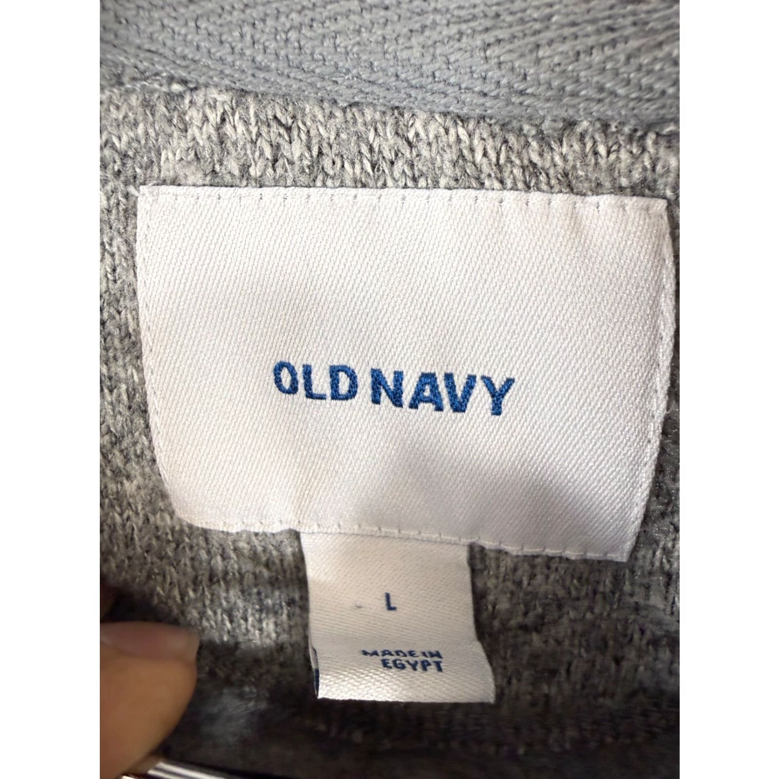 Old Navy VINTAGE Old Navy Cardigan Sweater Mens L Heather Gray Shawl Collar Button Front Thermal Size US L / EU 52-54 / 3 - 5 Thumbnail