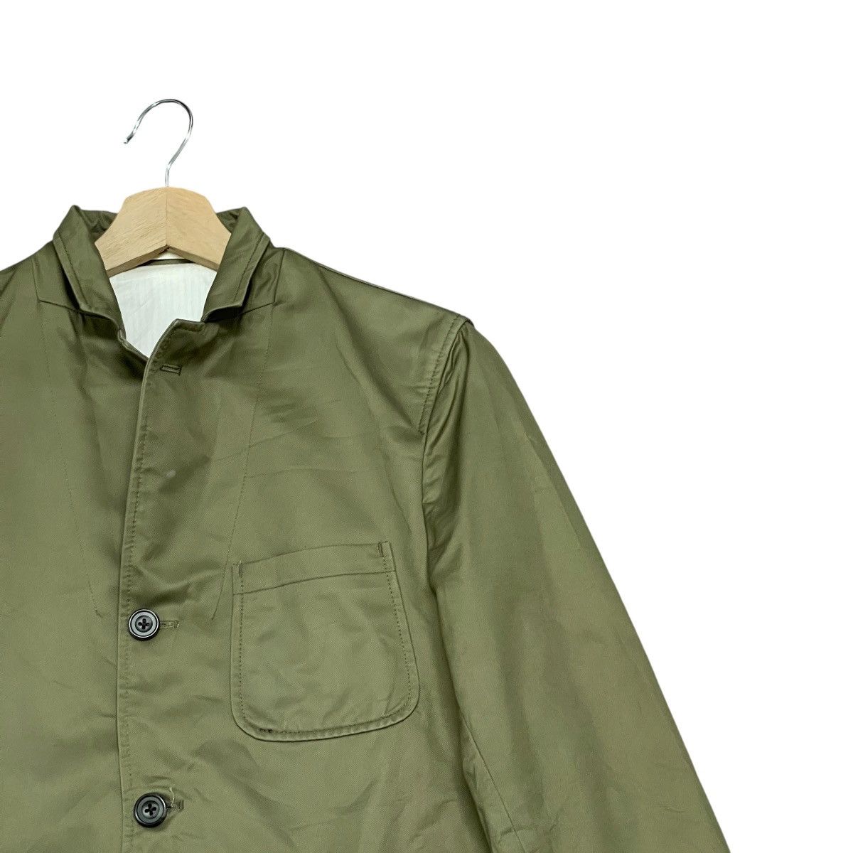 Beams Plus Vintage Beams Plus Single Breasted Olive Green Blazer Jacket Size US M / EU 48-50 / 2 - 2 Thumbnail