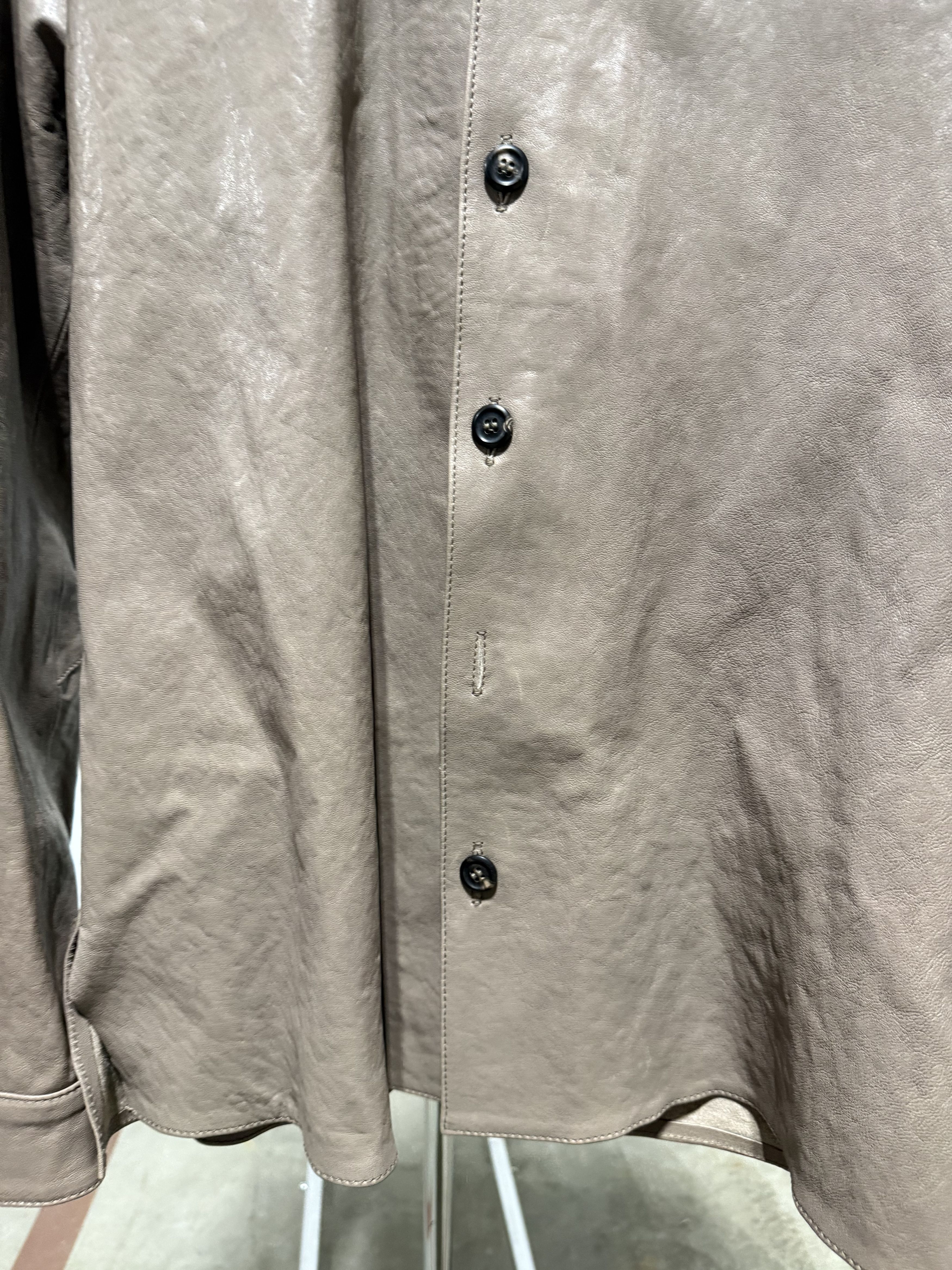 Our Legacy Our Legacy Welding Shirt '70S Grey Velvet Lamb Skin' Size US S / EU 44-46 / 1 - 3 Thumbnail