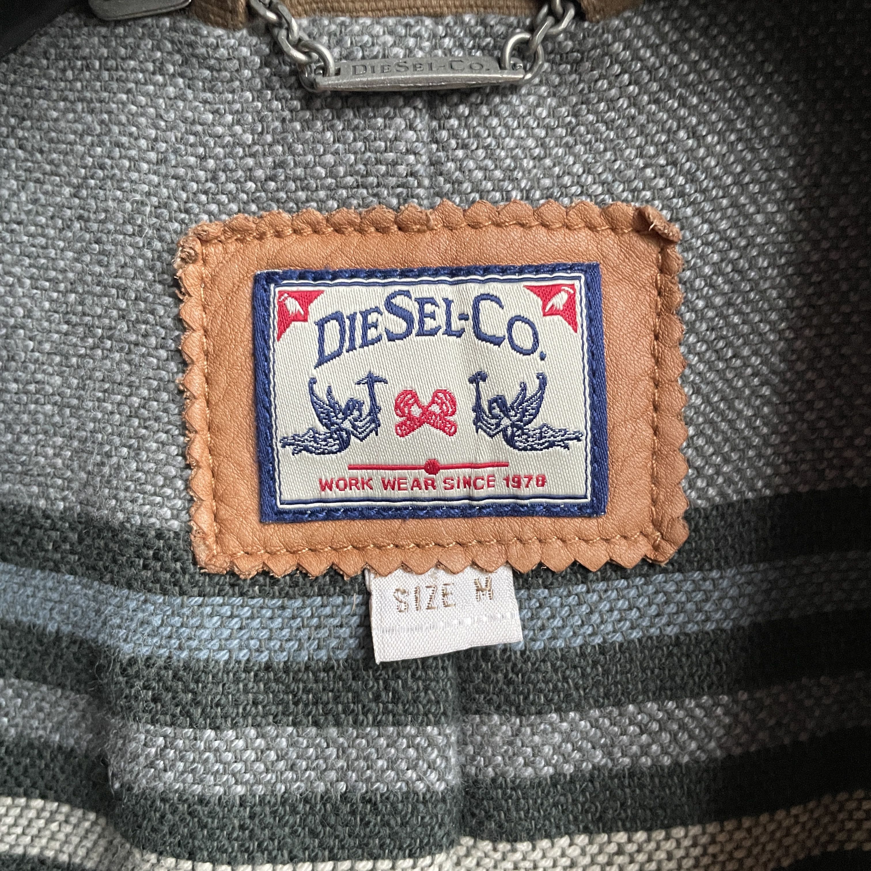 Diesel Diesel Vintage Canvas Blanket Lined Work Blazer Size 40R - 9 Thumbnail