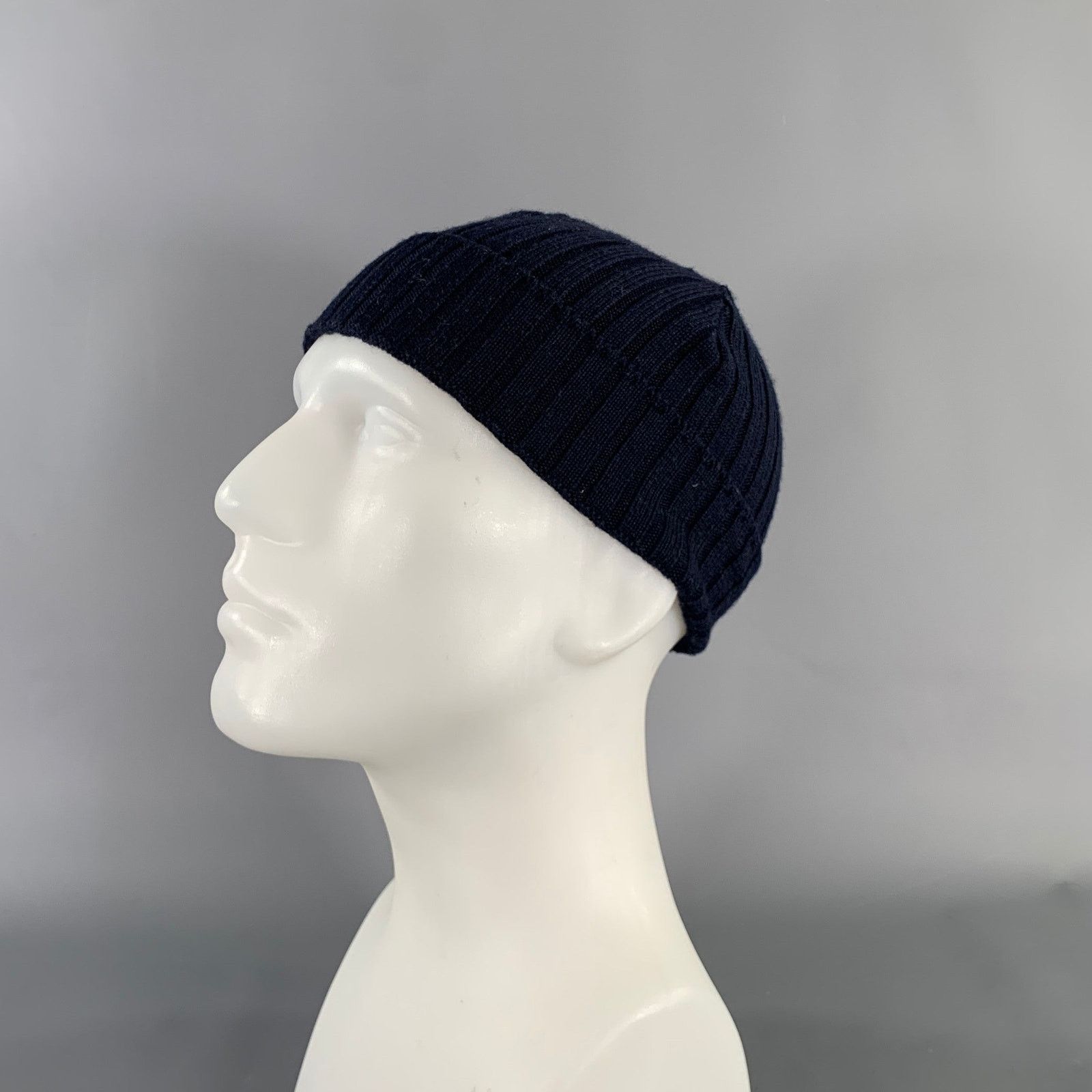 Dolce & Gabbana DOLCE & GABBANA Size XS Navy Wool Hats Size ONE SIZE - 3 Thumbnail