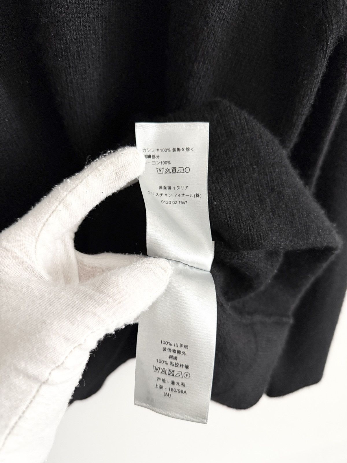 Dior STEAL! Dior Cashmere Couture Box Logo Sweater (M) Size US M / EU 48-50 / 2 - 6 Thumbnail