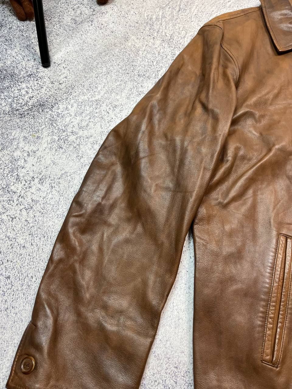 Ralph Lauren Purple Label Ralph Lauren Purple Label Leather Zip Jacket Size US M / EU 48-50 / 2 - 24 Thumbnail