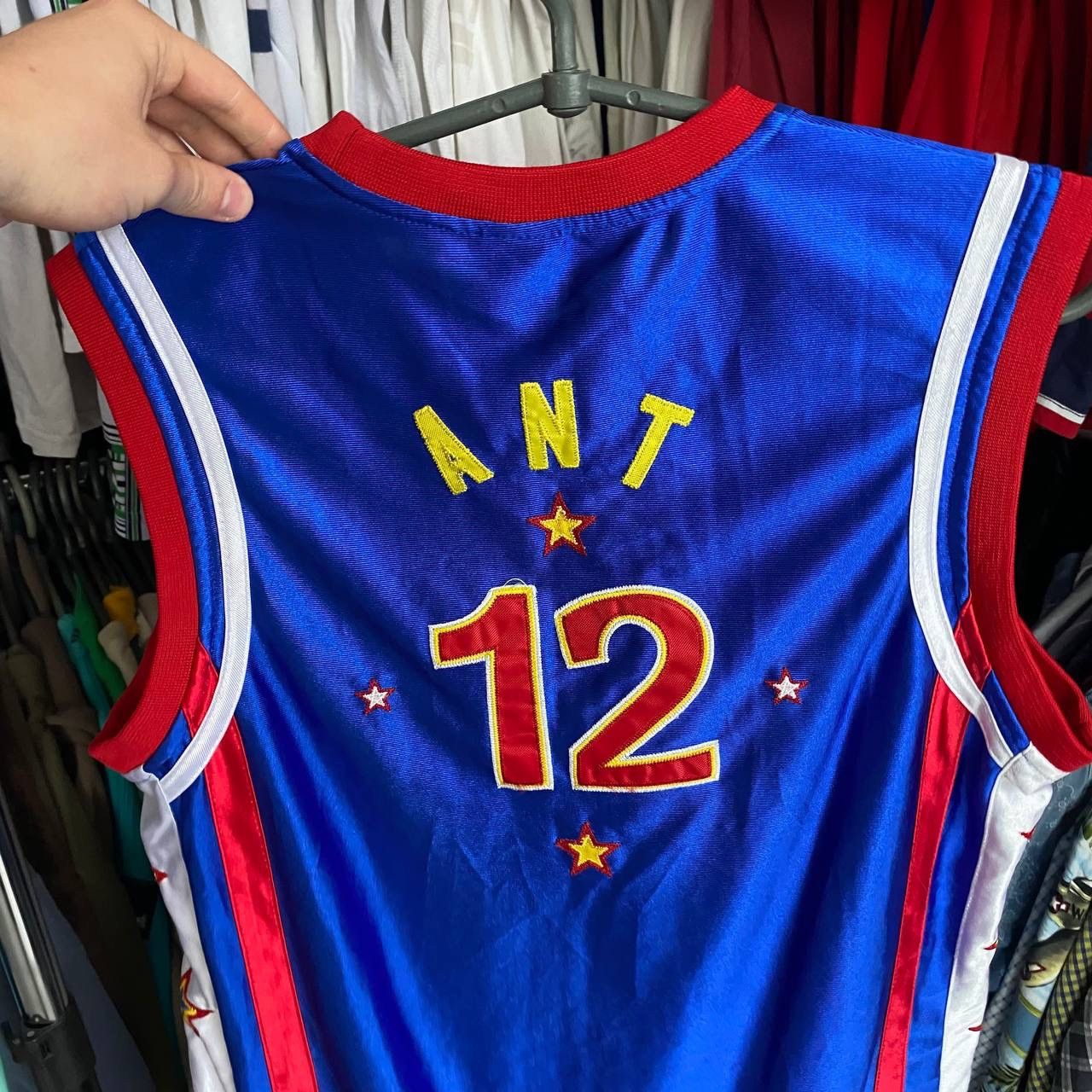 Harlem Globetrotters Vintage Harlem Globetrotters 12 ANT big logo basketball tee Size US L / EU 52-54 / 3 - 8 Thumbnail