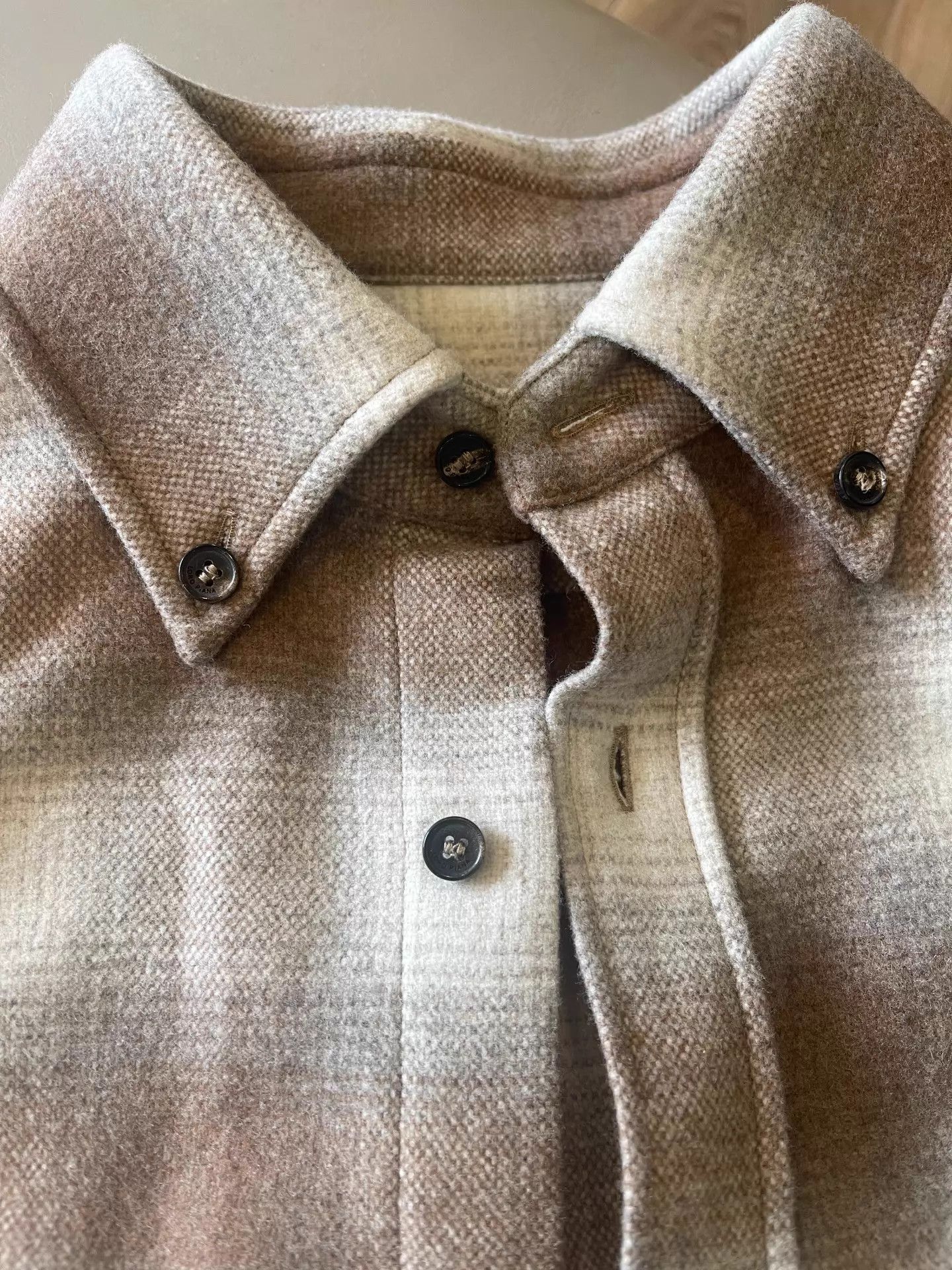 Loro Piana Loro Piana Classic Check Cashmere LS Shirt S - Edison Chen Worn Size S / US 4 / IT 40 - 9 Thumbnail