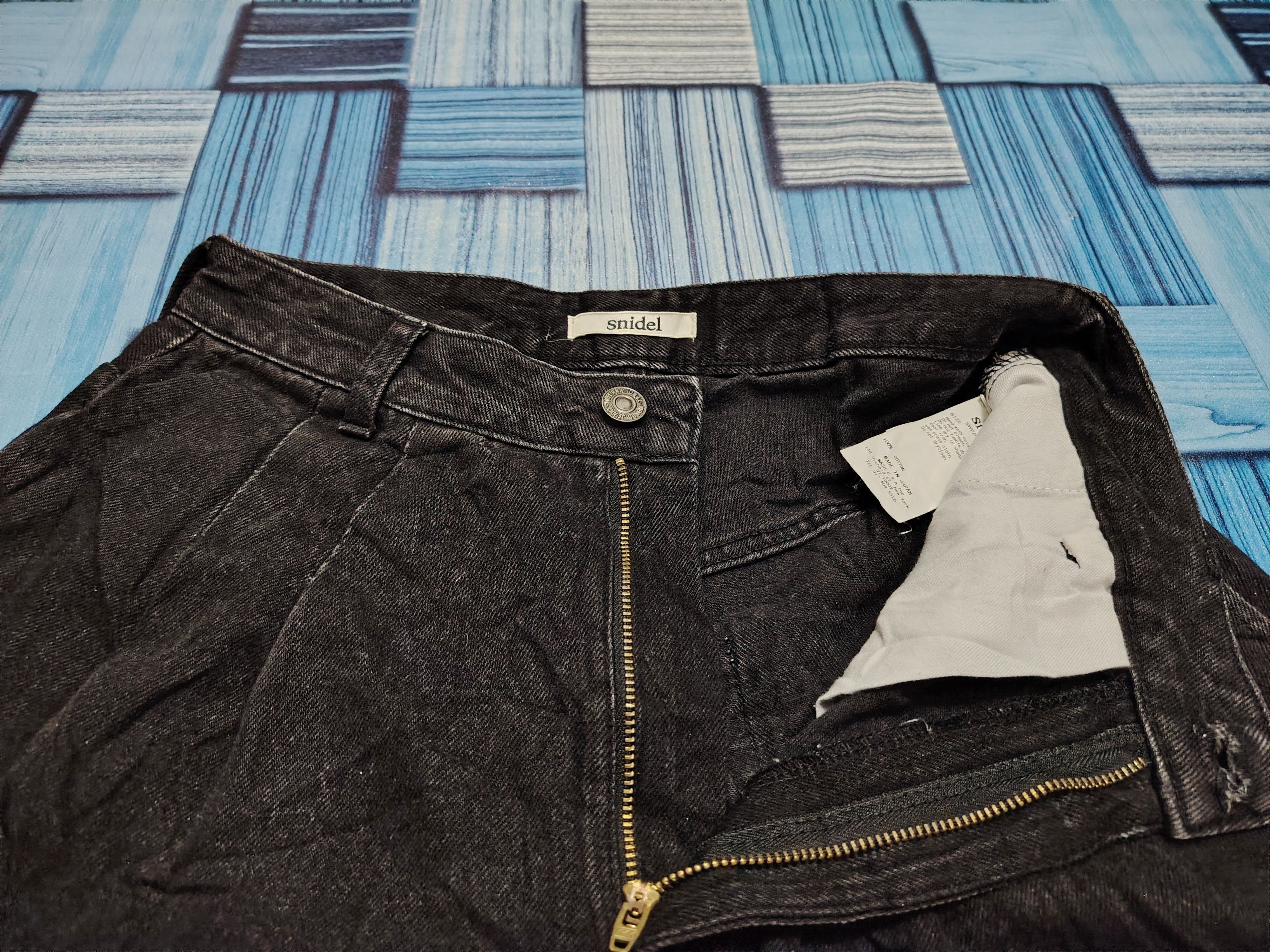 Japanese Brand Japanese Snidel Black Jeans Baggy Style Pants Size 26" / US 2 / IT 38 - 4 Thumbnail