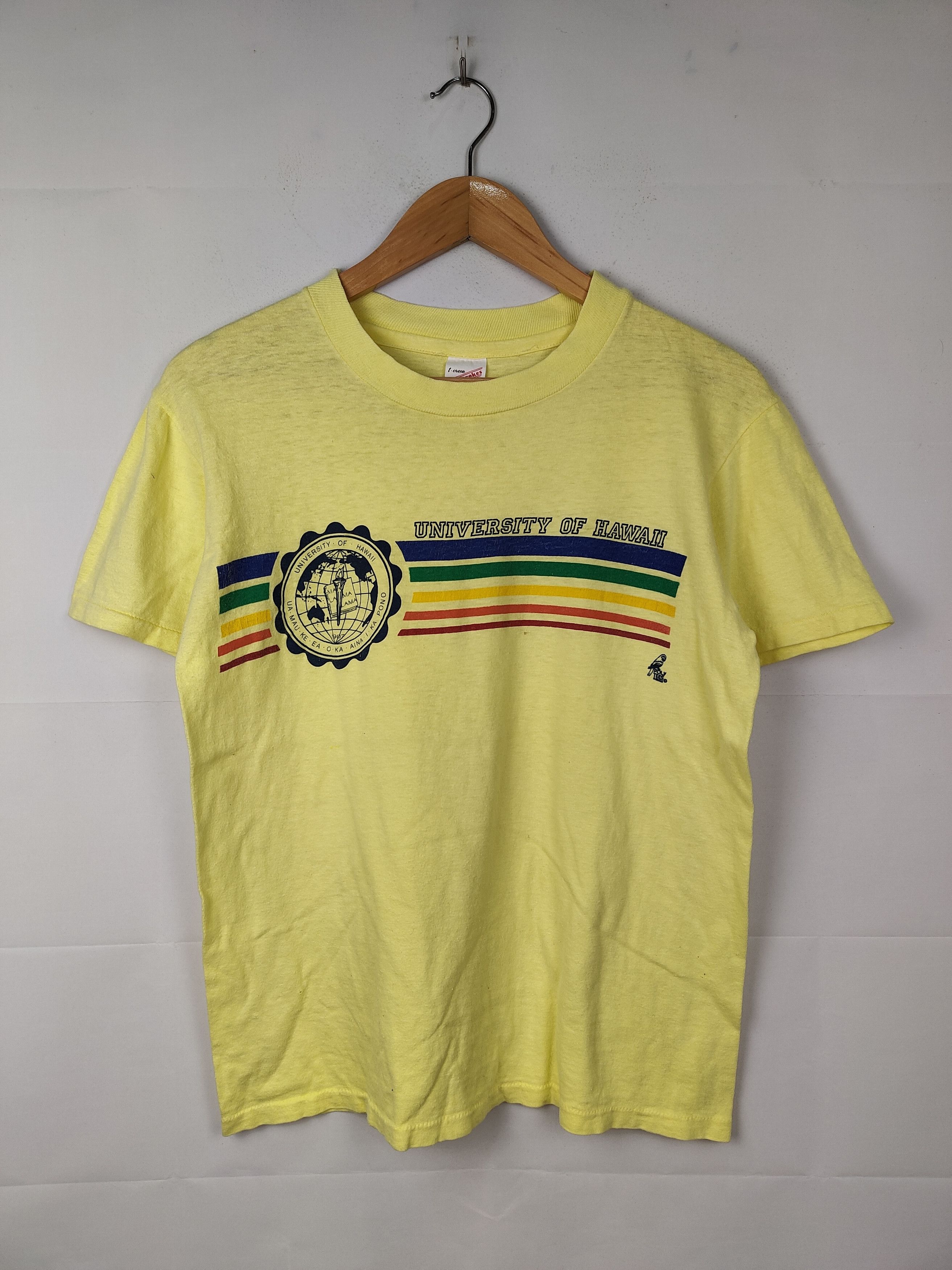Vintage Vintage Polytees University of Hawaii Shirt Size US S / EU 44-46 / 1 - 1 Thumbnail