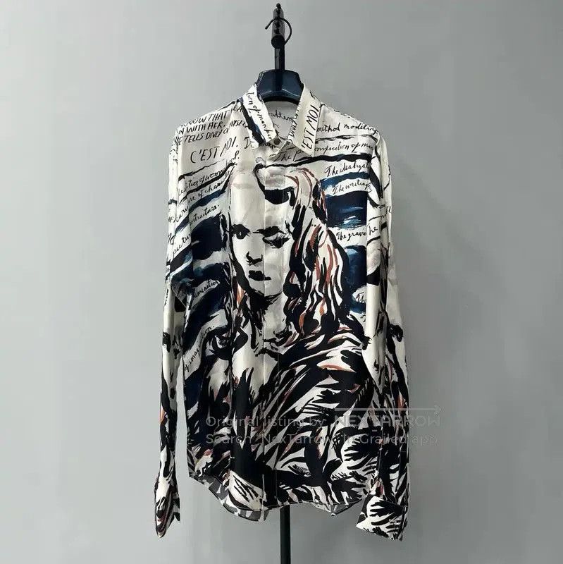Dior Dior Multi-Color Silk Long Sleeve Shirt . Size US XS / EU 42 / 0 - 1 Thumbnail