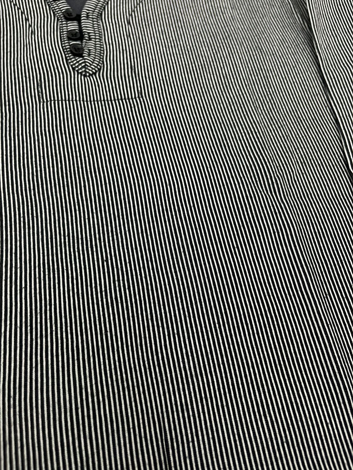 Japanese Brand Commontage Pinstripe LS Henley Shirt Casual Streetwear Size US L / EU 52-54 / 3 - 5 Thumbnail
