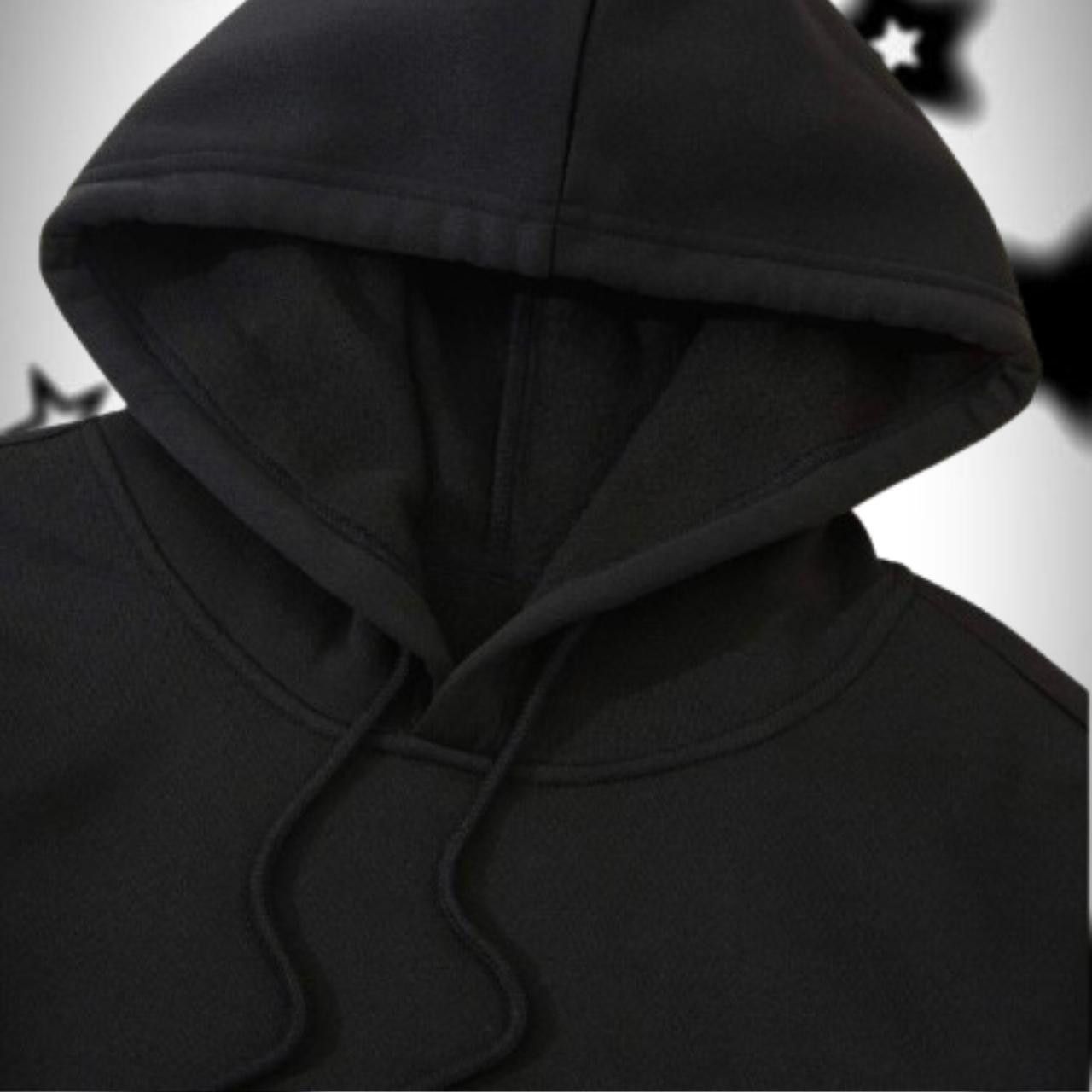 Other Brand New solid black Drawstring Thermal Hoodie Size S / US 4 / IT 40 - 3 Thumbnail