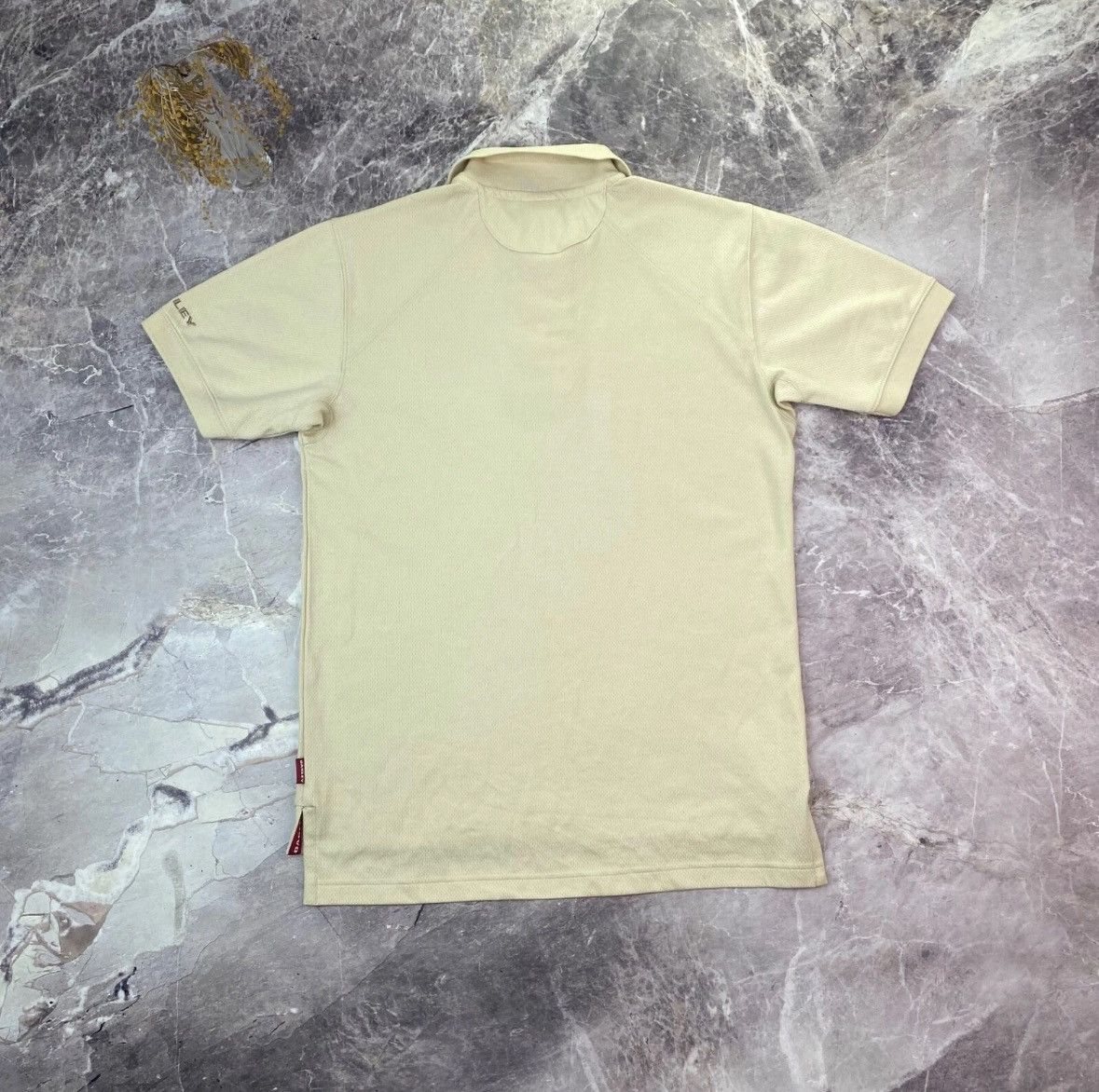 Oakley Vintage 90s Oakley Center Logo Beige Polos T-shirt Y2K Size US S / EU 44-46 / 1 - 2 Thumbnail