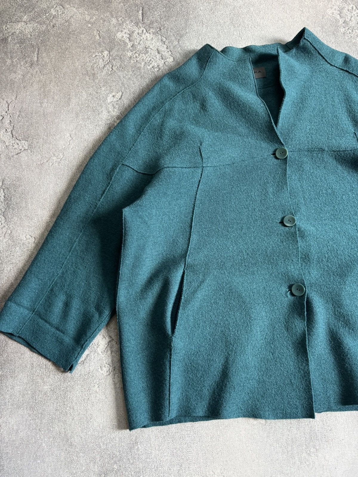 OSKA Oska 5size virgin wool relaxed jacket coat Avantgarde 🇩🇪 Size XXL / US 16-18 / IT 52-54 - 10 Thumbnail