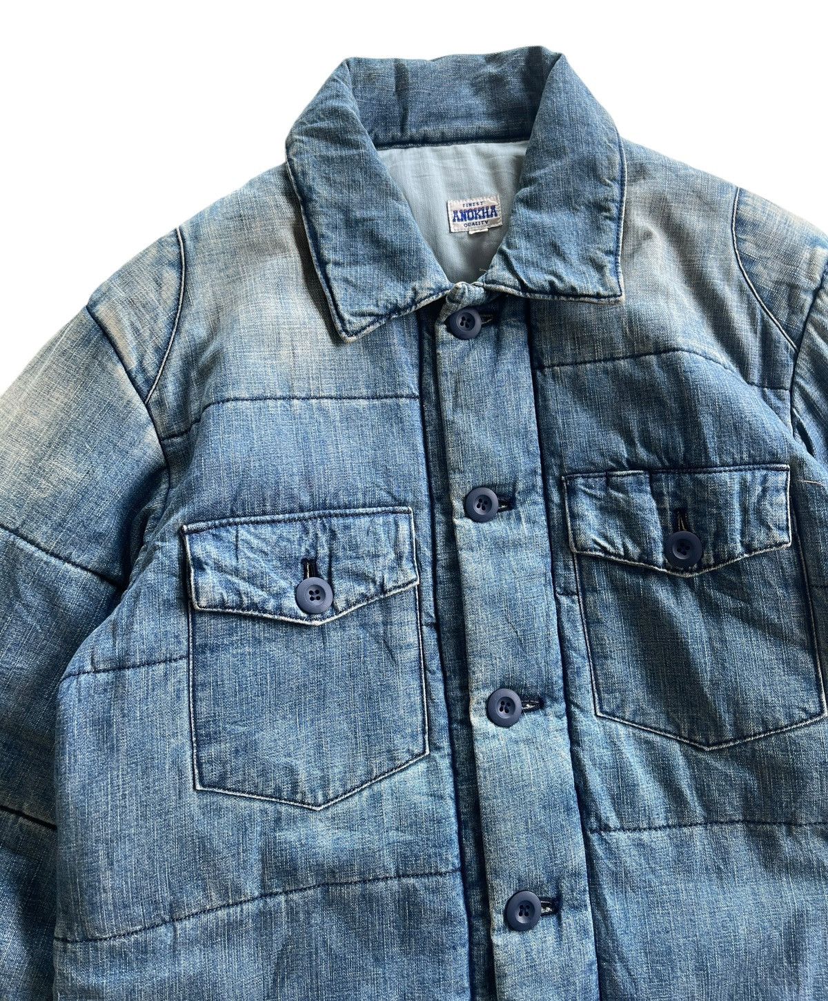 Japanese Brand Vintage Anokha Denim Down Jacket Size US M / EU 48-50 / 2 - 6 Thumbnail