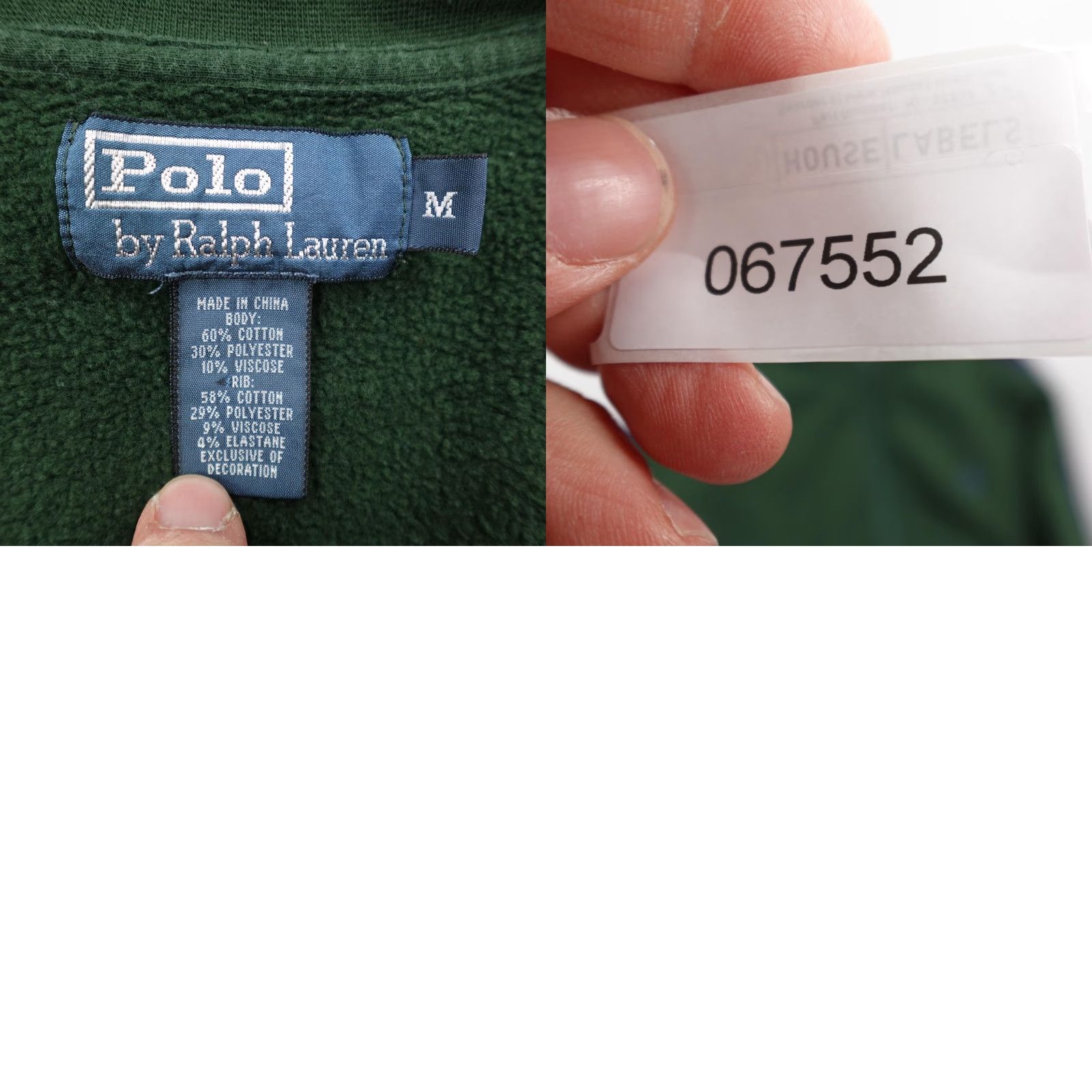 Polo Ralph Lauren VINTAGE Polo Ralph Lauren Jacket Mens M Green Blue Track Stripe Sweatshirt Size US M / EU 48-50 / 2 - 8 Thumbnail