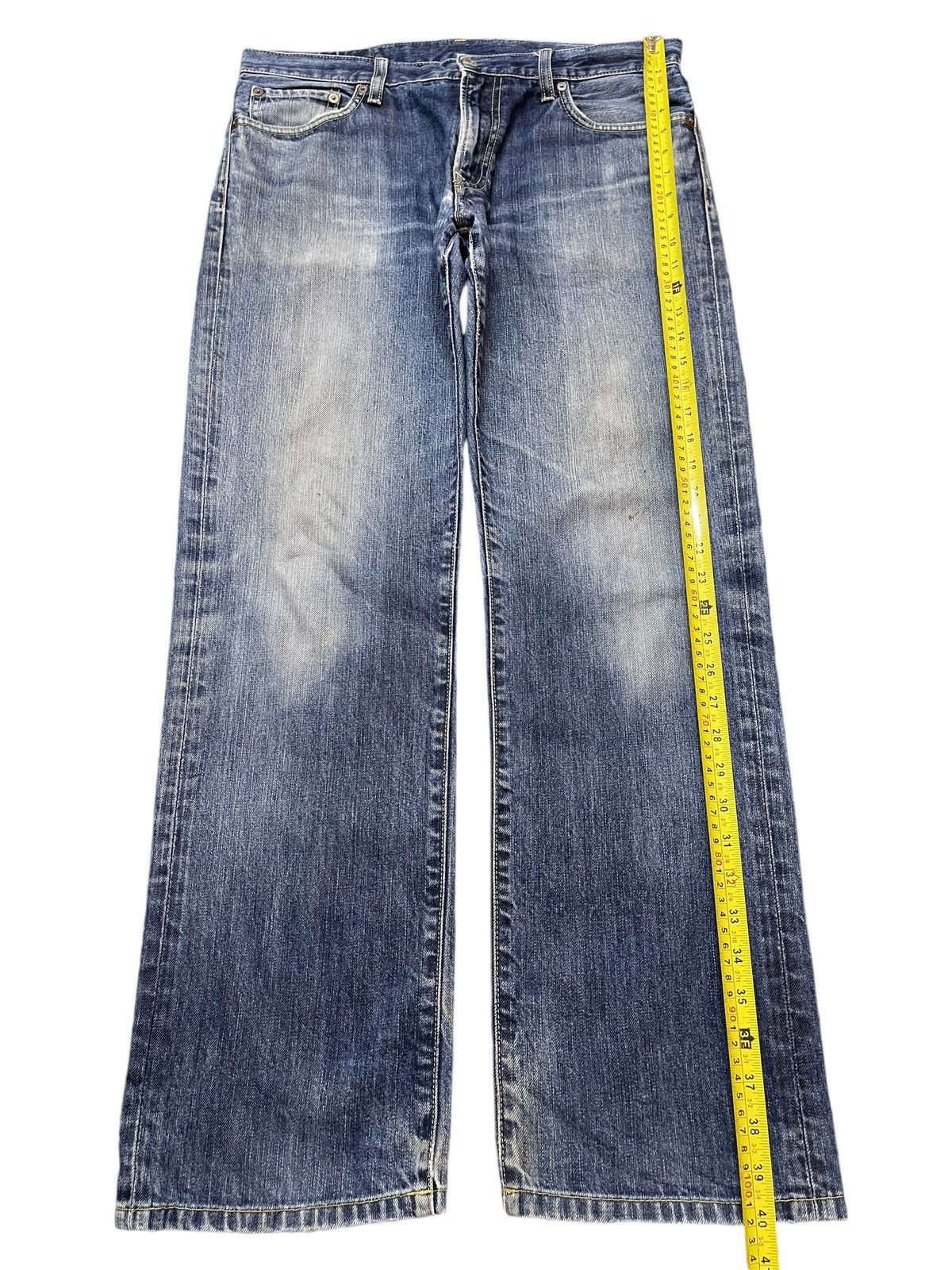 Uniqlo Vintage Y2K Japanese Uniqlo Blue Faded Wash Straight Loose Size US 34 / EU 50 - 12 Thumbnail