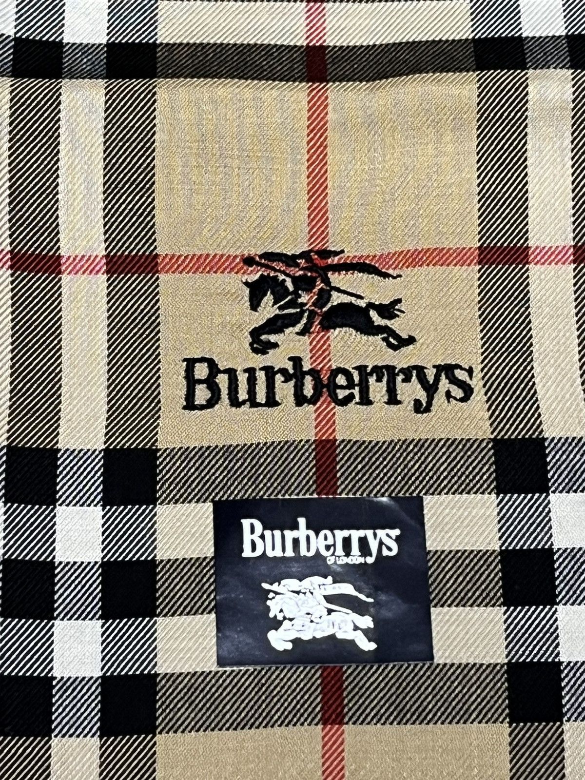 Burberry Vintage Burberrys Nova Check Handkerchief NOS Japan Size ONE SIZE - 6 Thumbnail